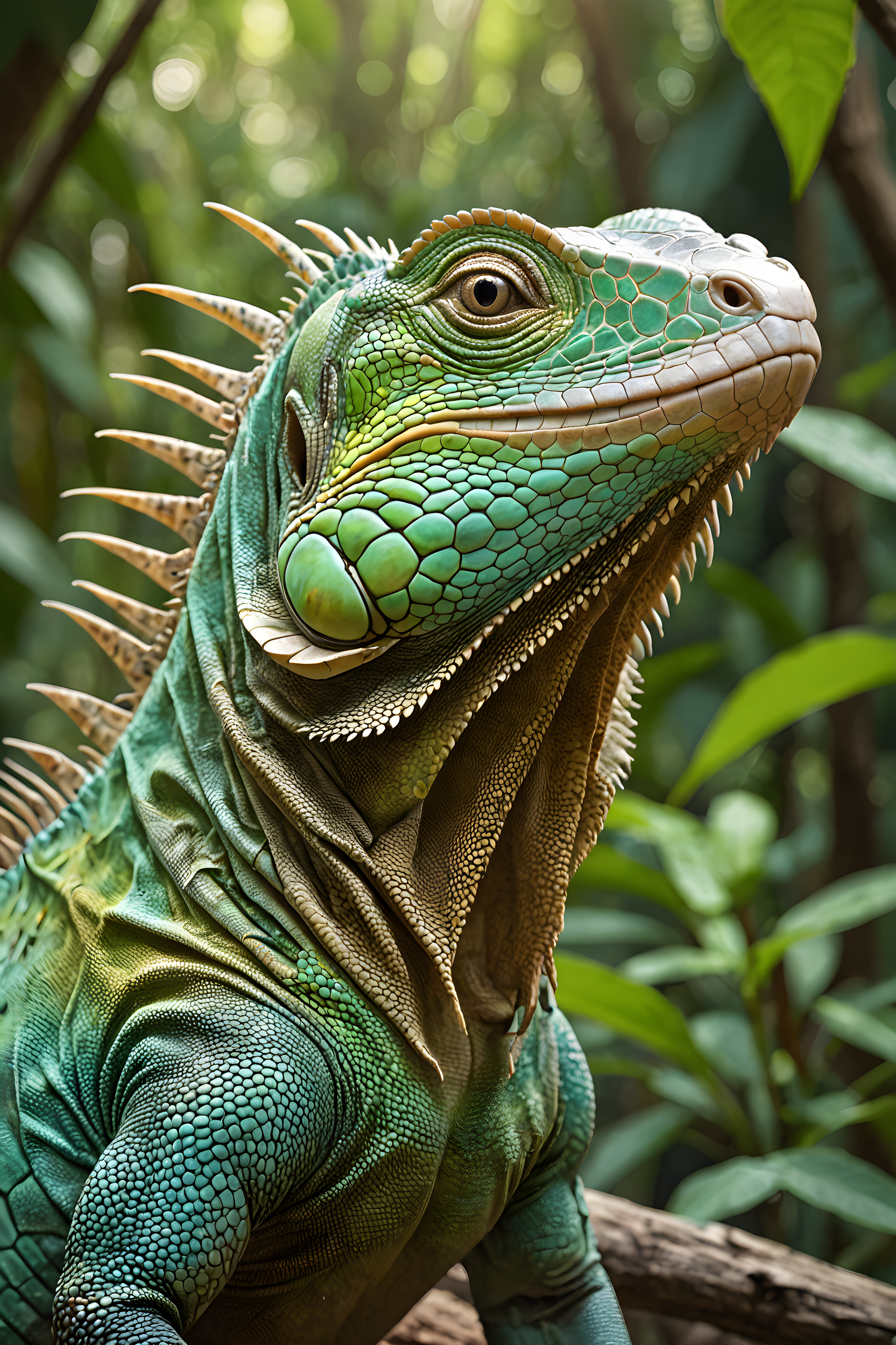 Iguana — Line Art (Fantasy)
