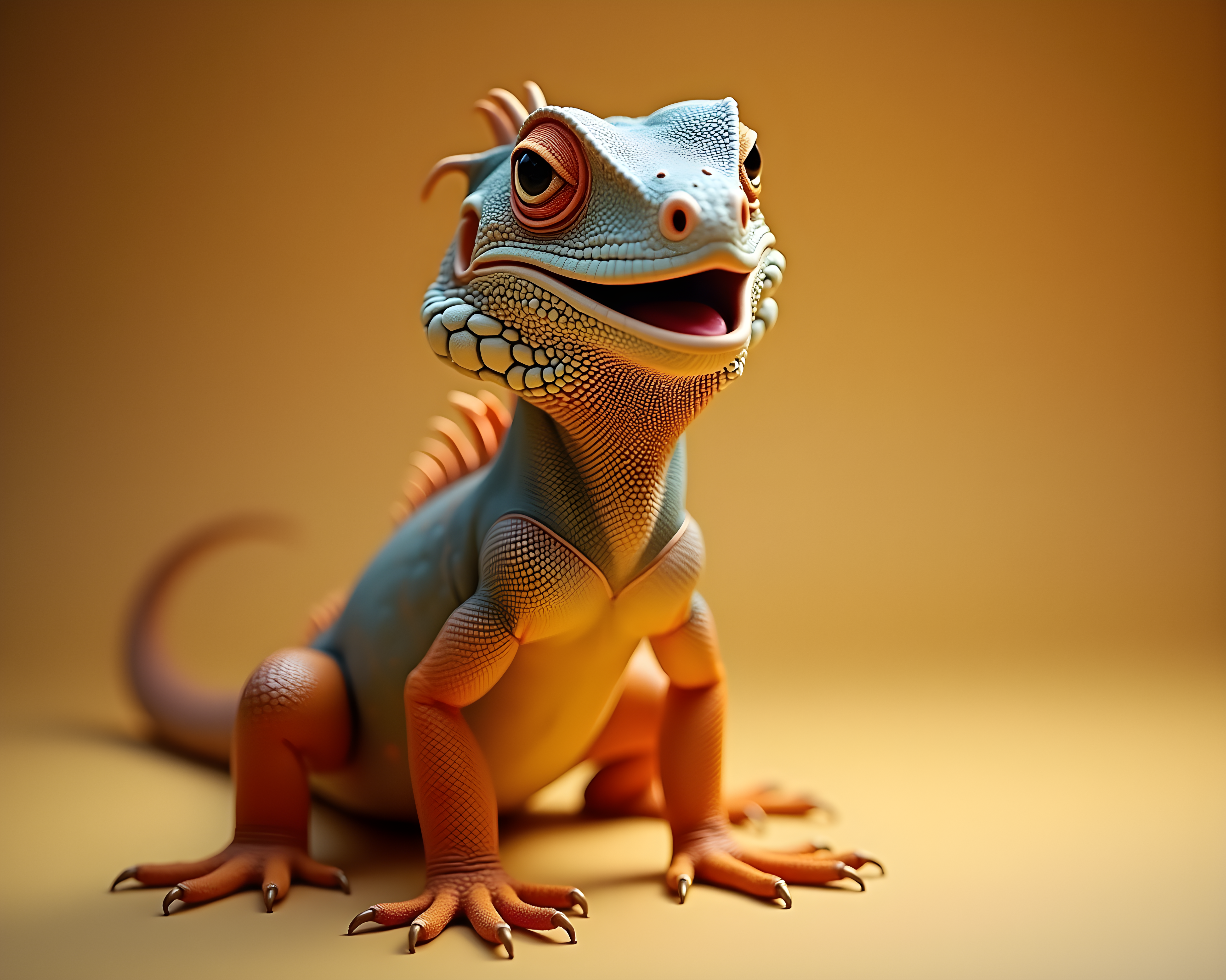 Iguana — Realistic (Happy)