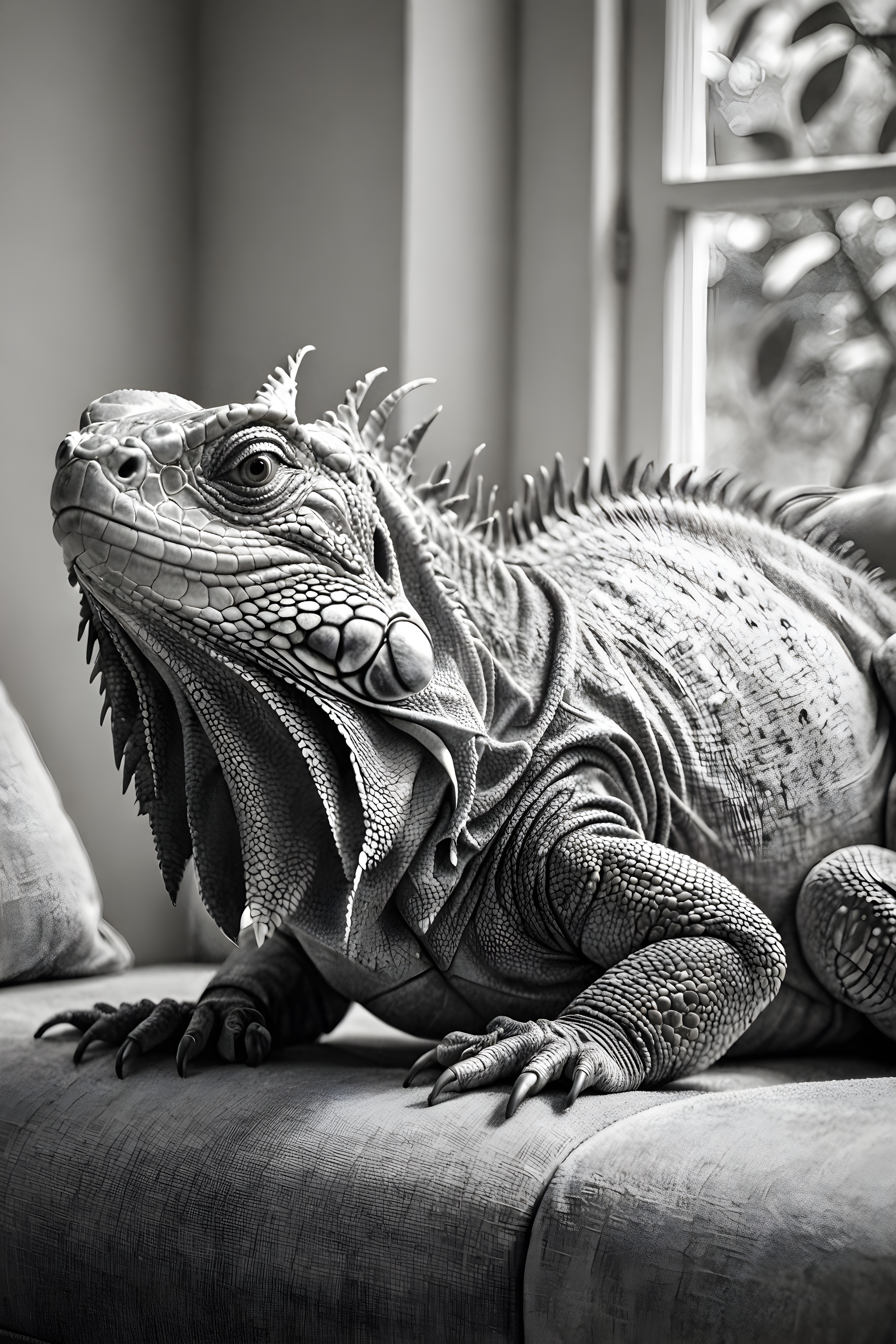 Iguana — Pencil Sketch (Lifestyle)