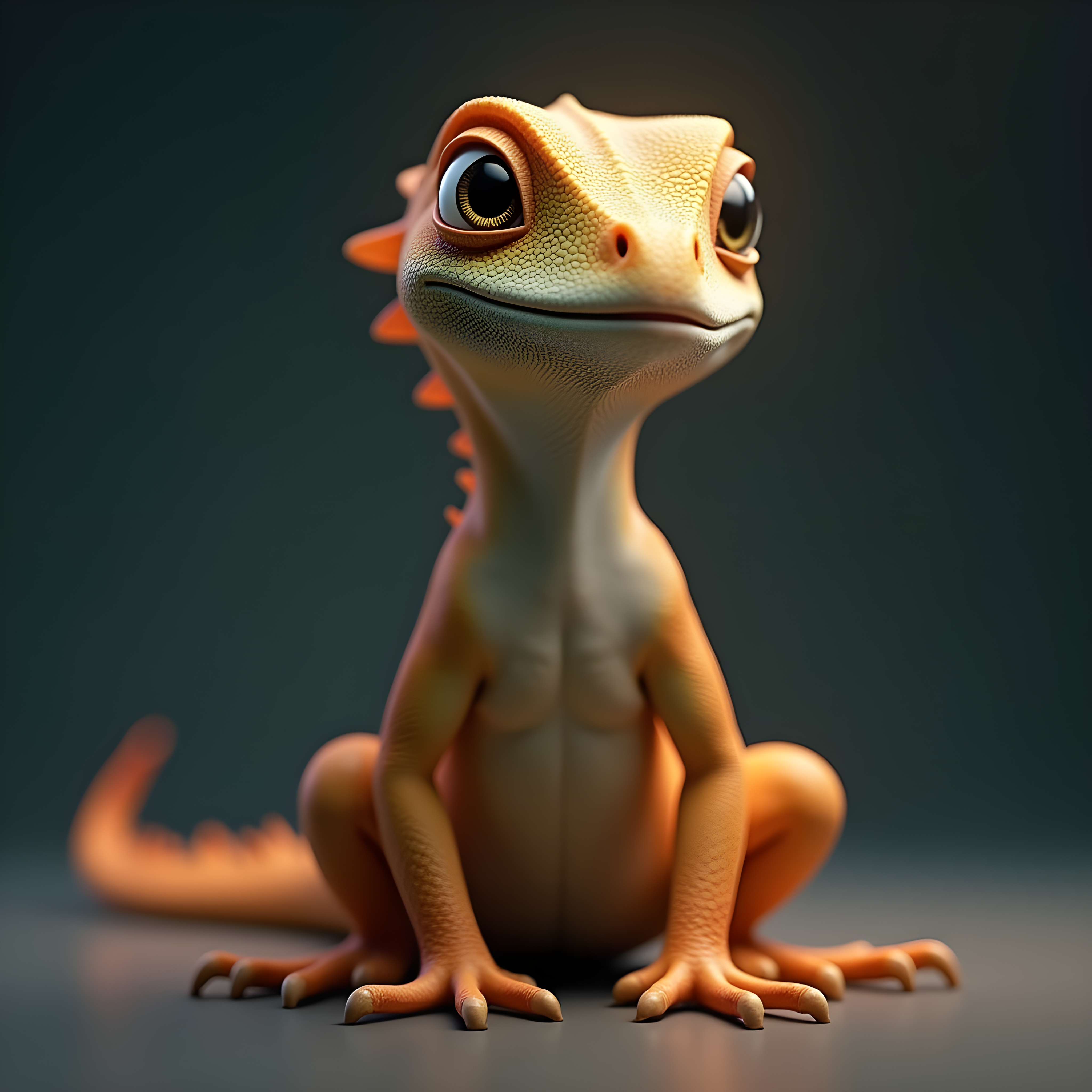 Iguana — 3D Render (Aesthetic)