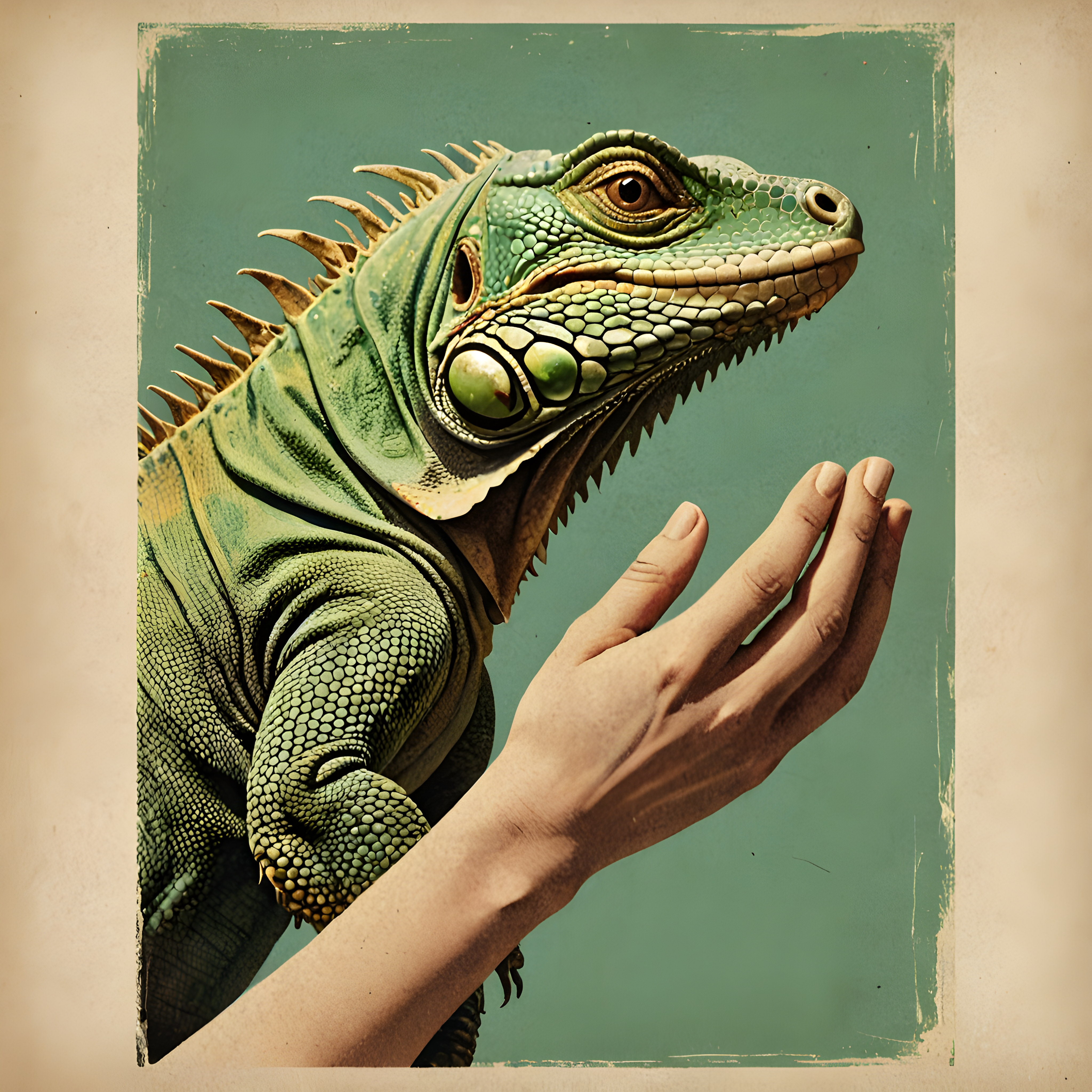 Iguana — Vintage Poster (Aesthetic)