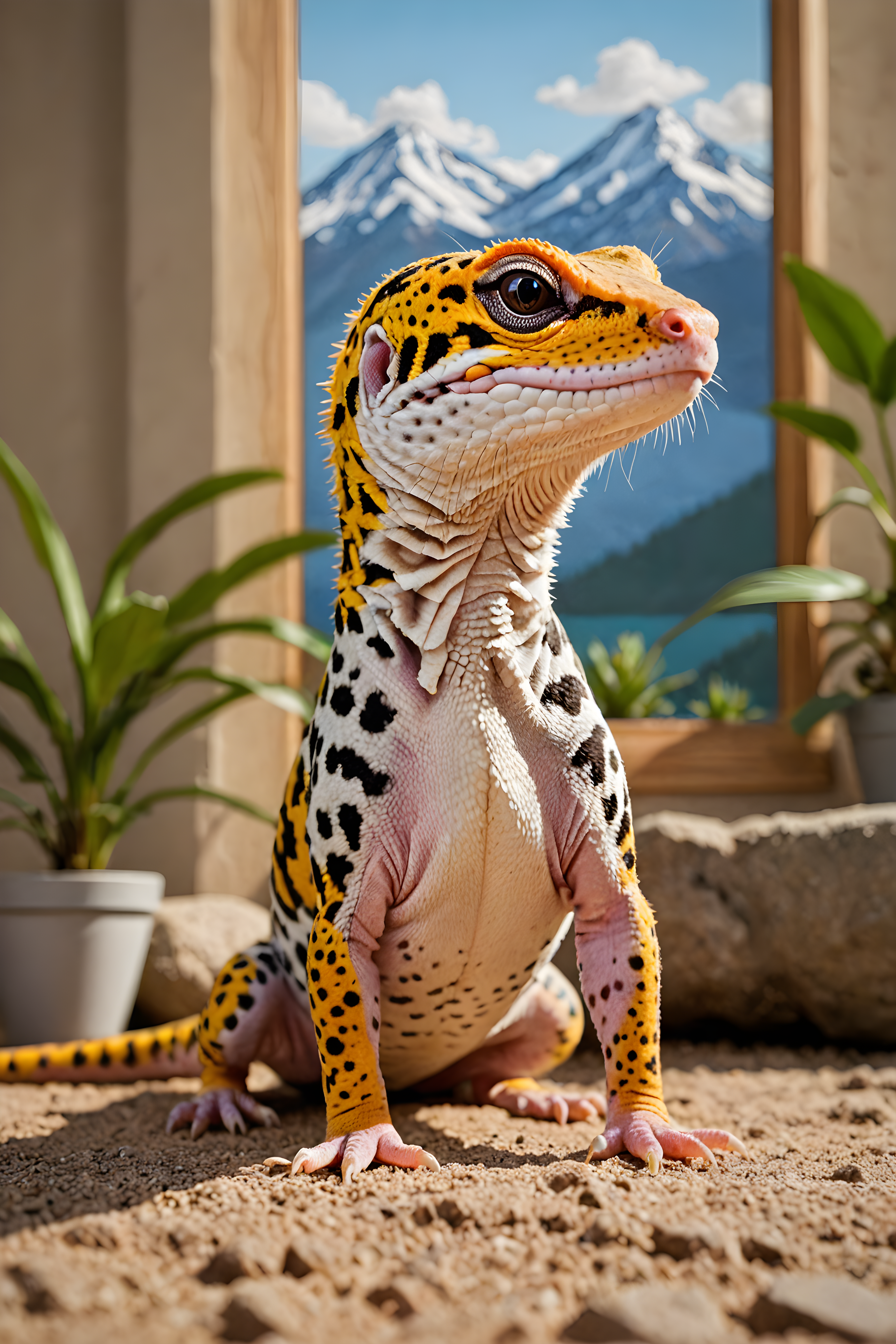 Leopard Gecko — Abstract (Motivational)