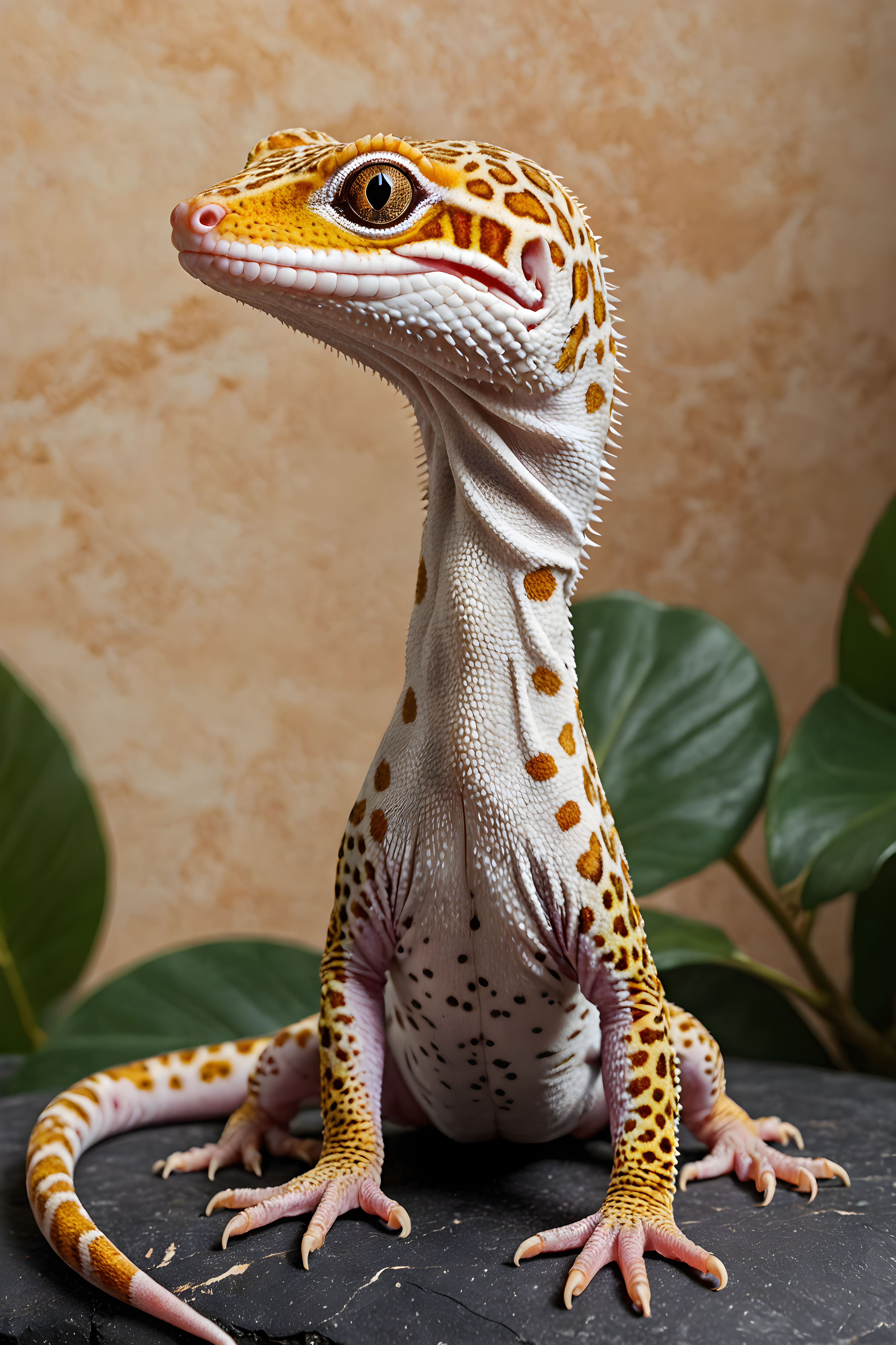 Leopard Gecko — Line Art (Luxury)