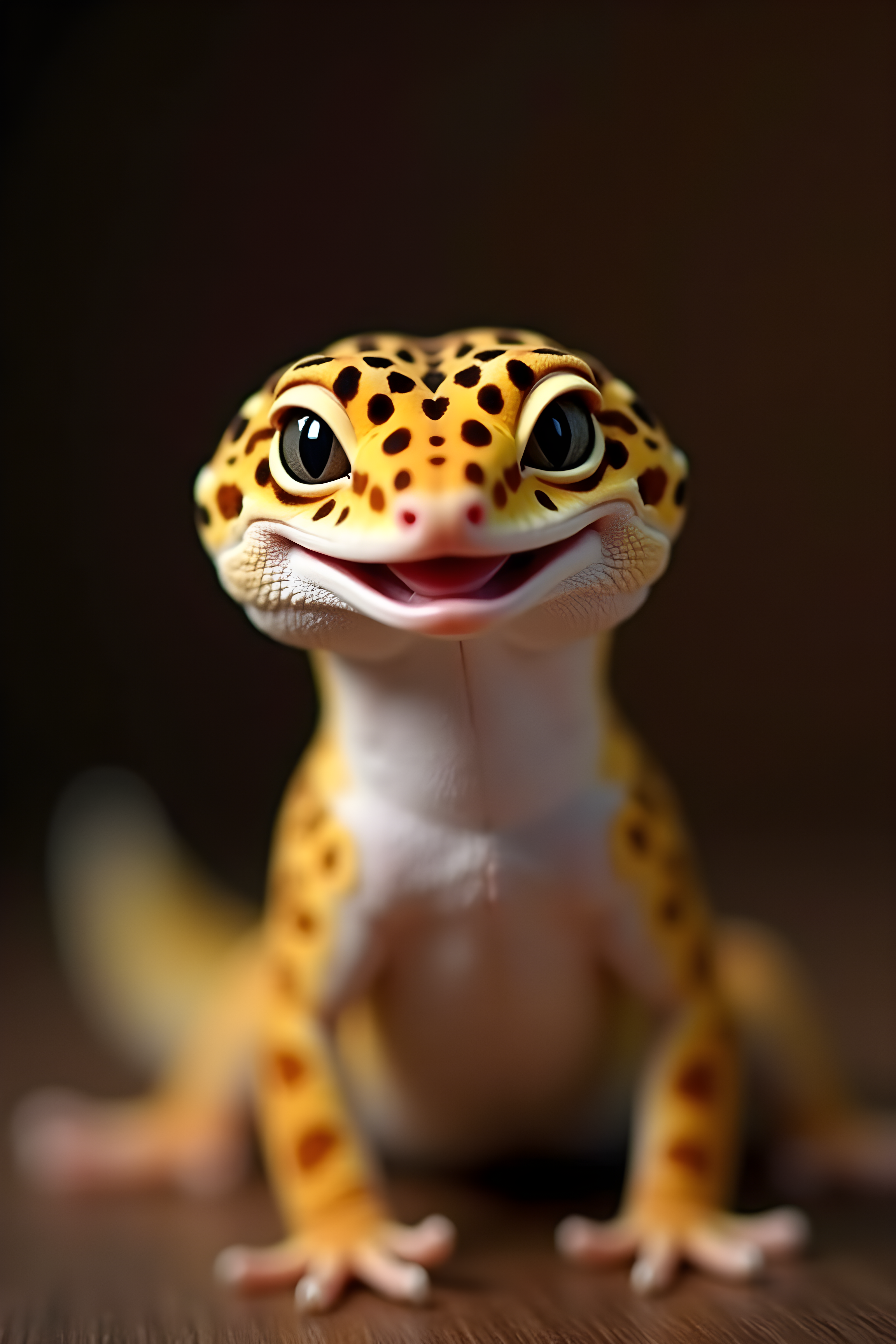 Leopard Gecko — Realistic (Happy)