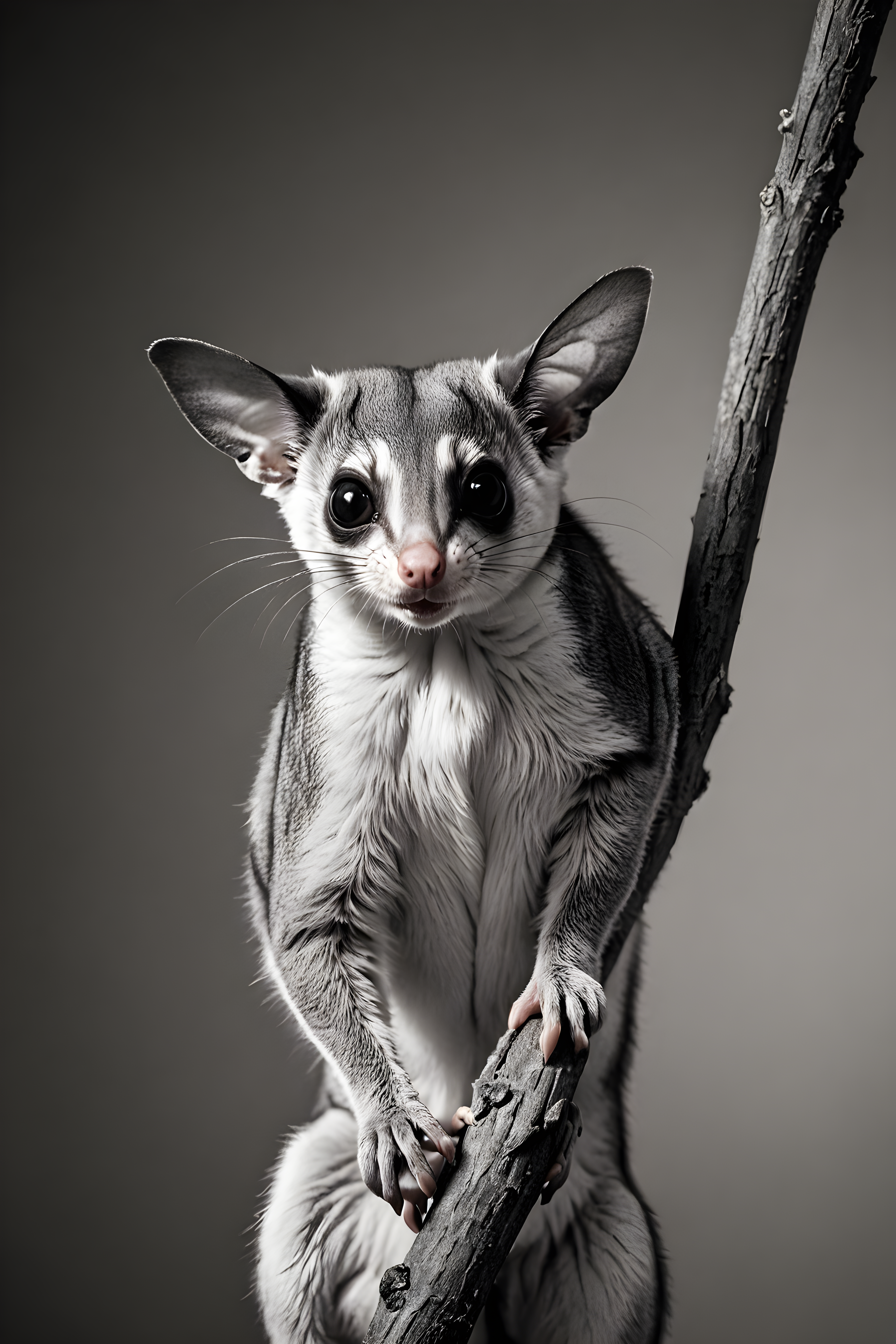Sugar Glider — Black & White (Funny)