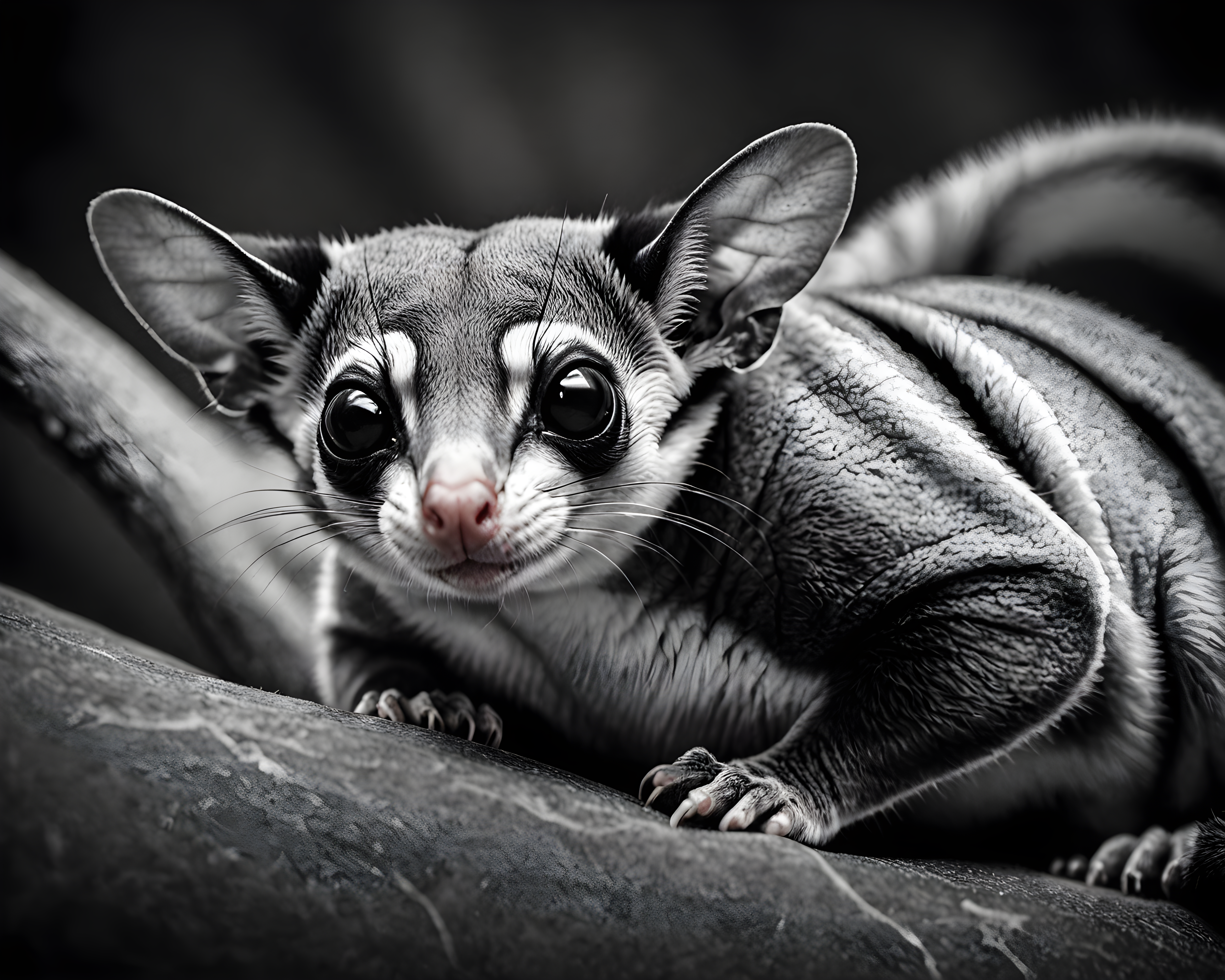 Sugar Glider — Black & White (Luxury)