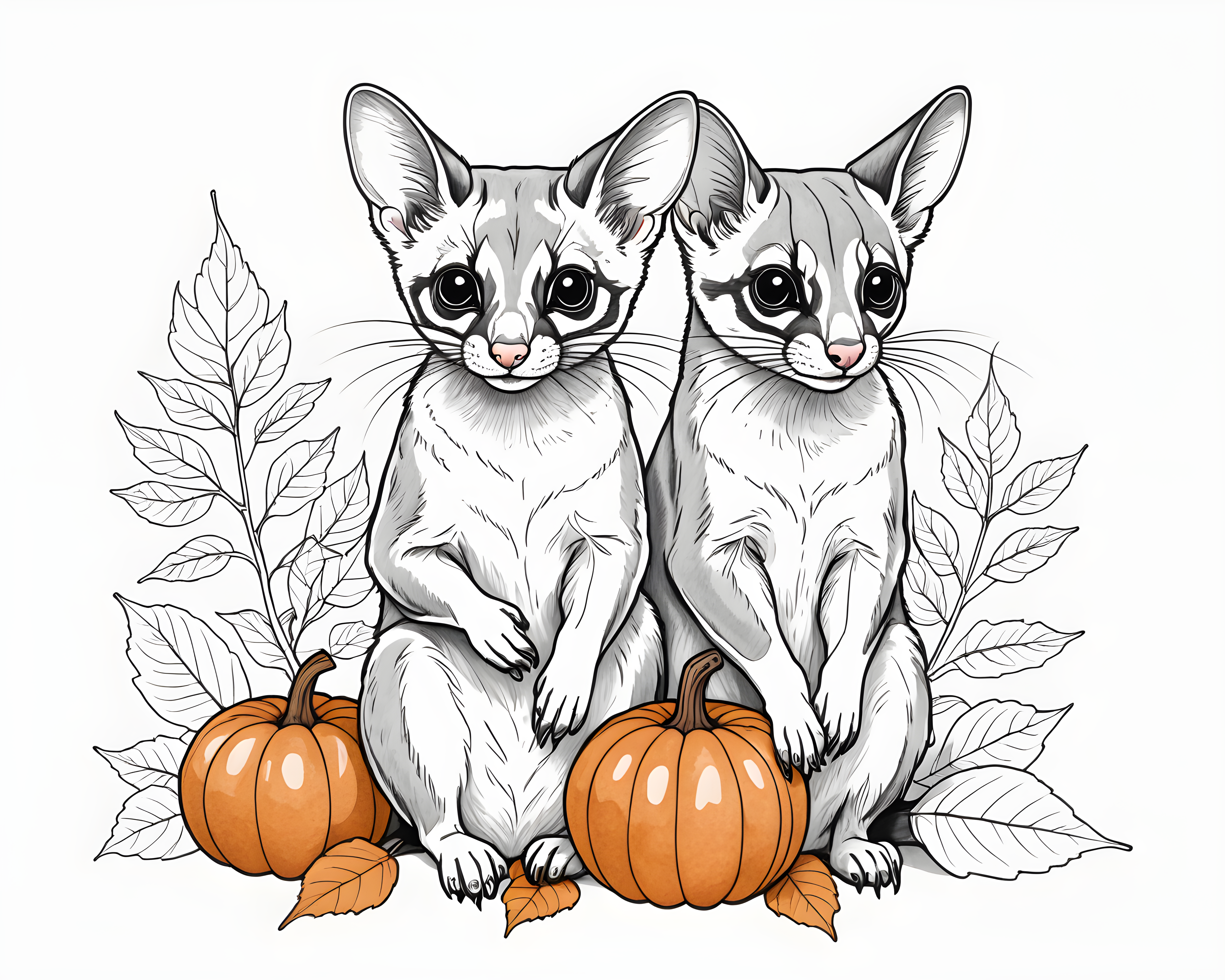 Sugar Glider — Minimalist Line Art (Seasonal)