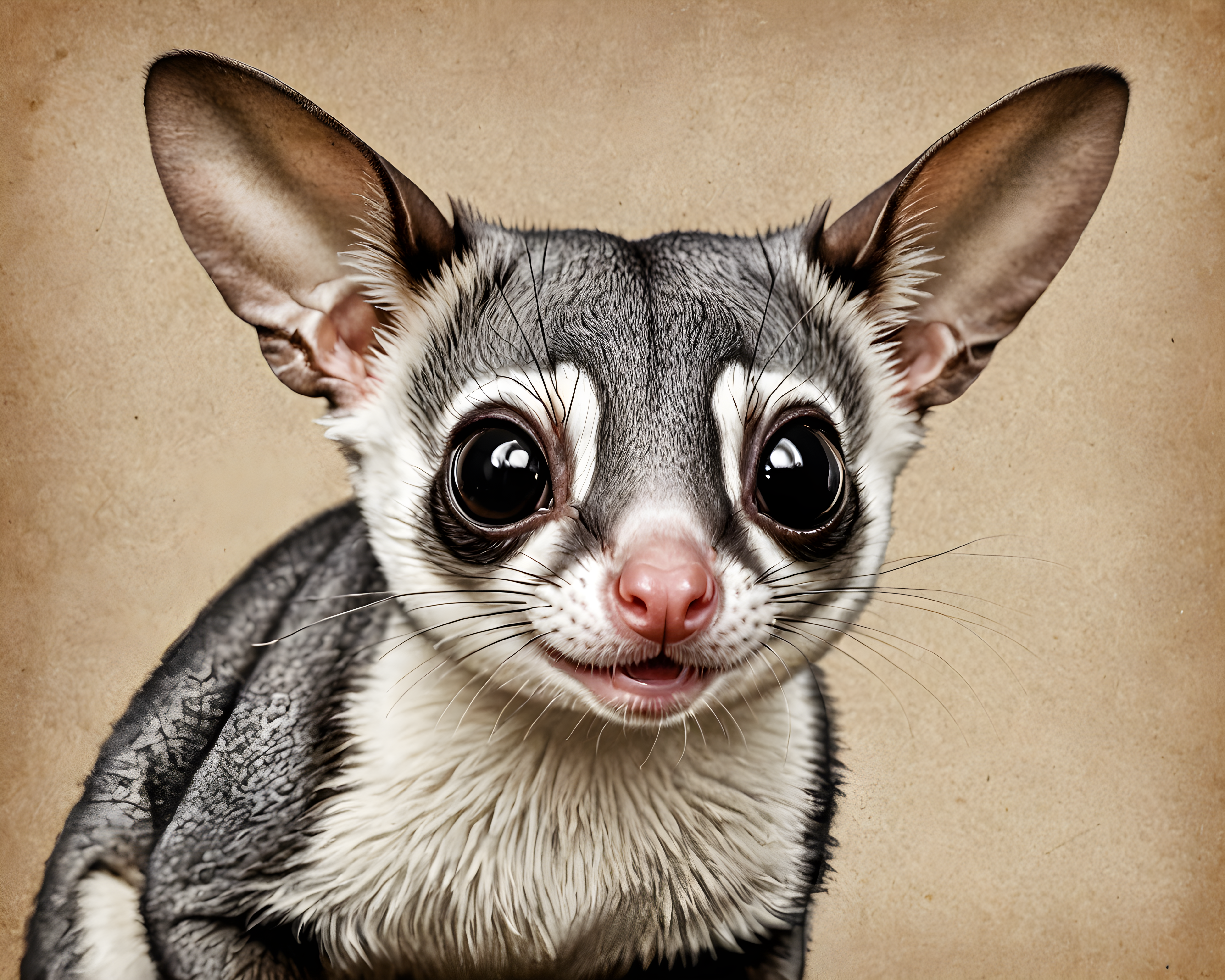 Sugar Glider — Pencil Sketch (Playful)