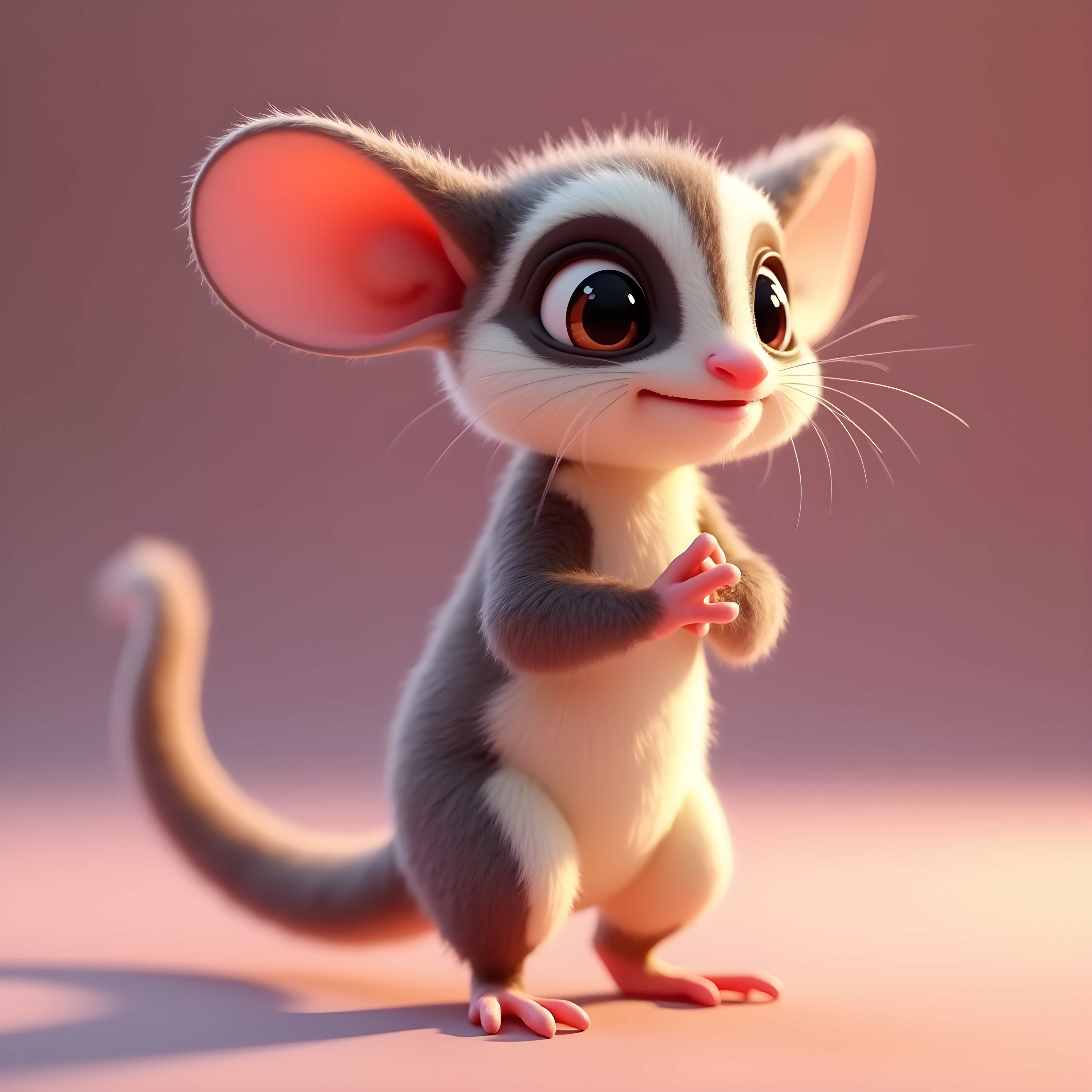 Sugar Glider — 3D Render (Energetic)