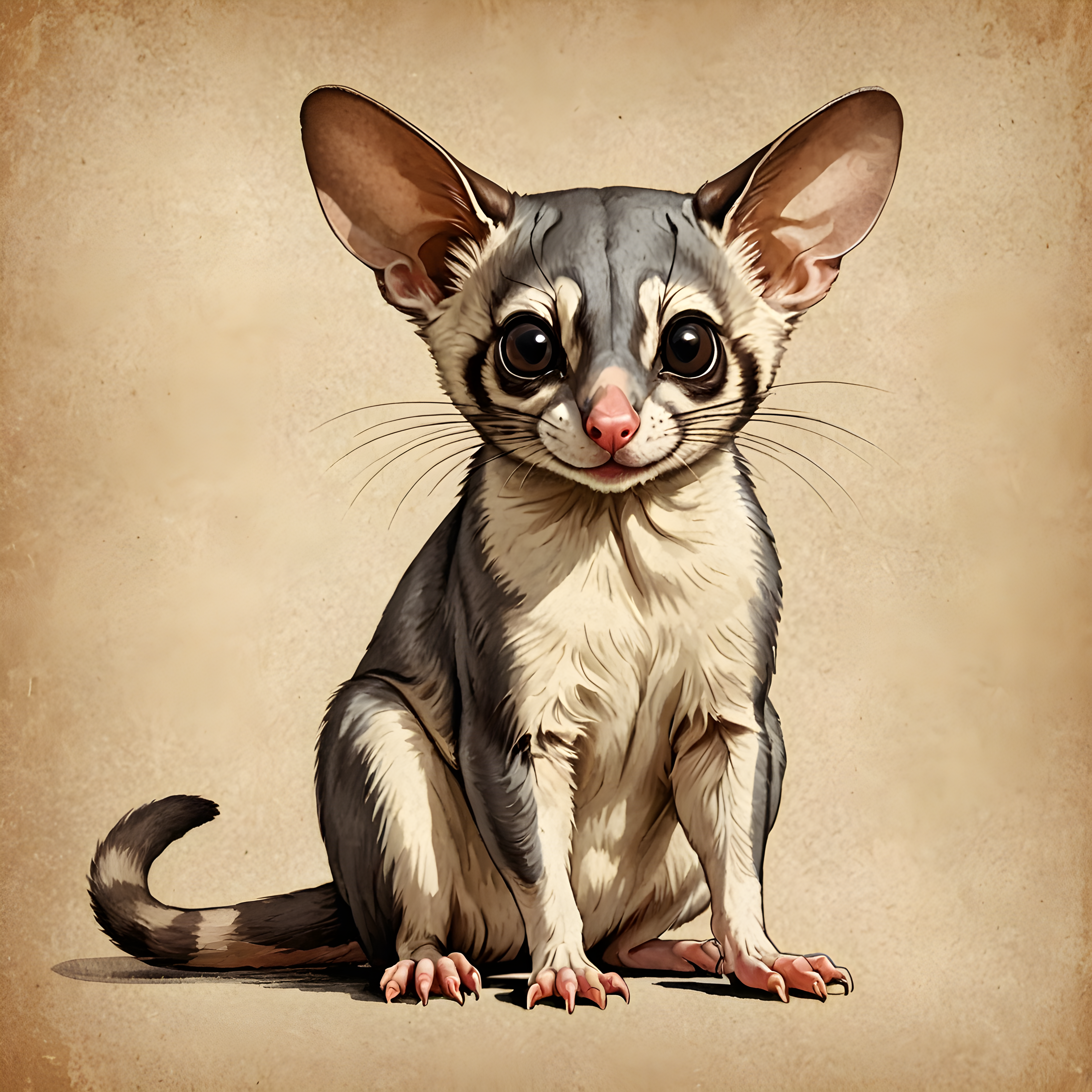 Sugar Glider — Vintage Poster (Playful)