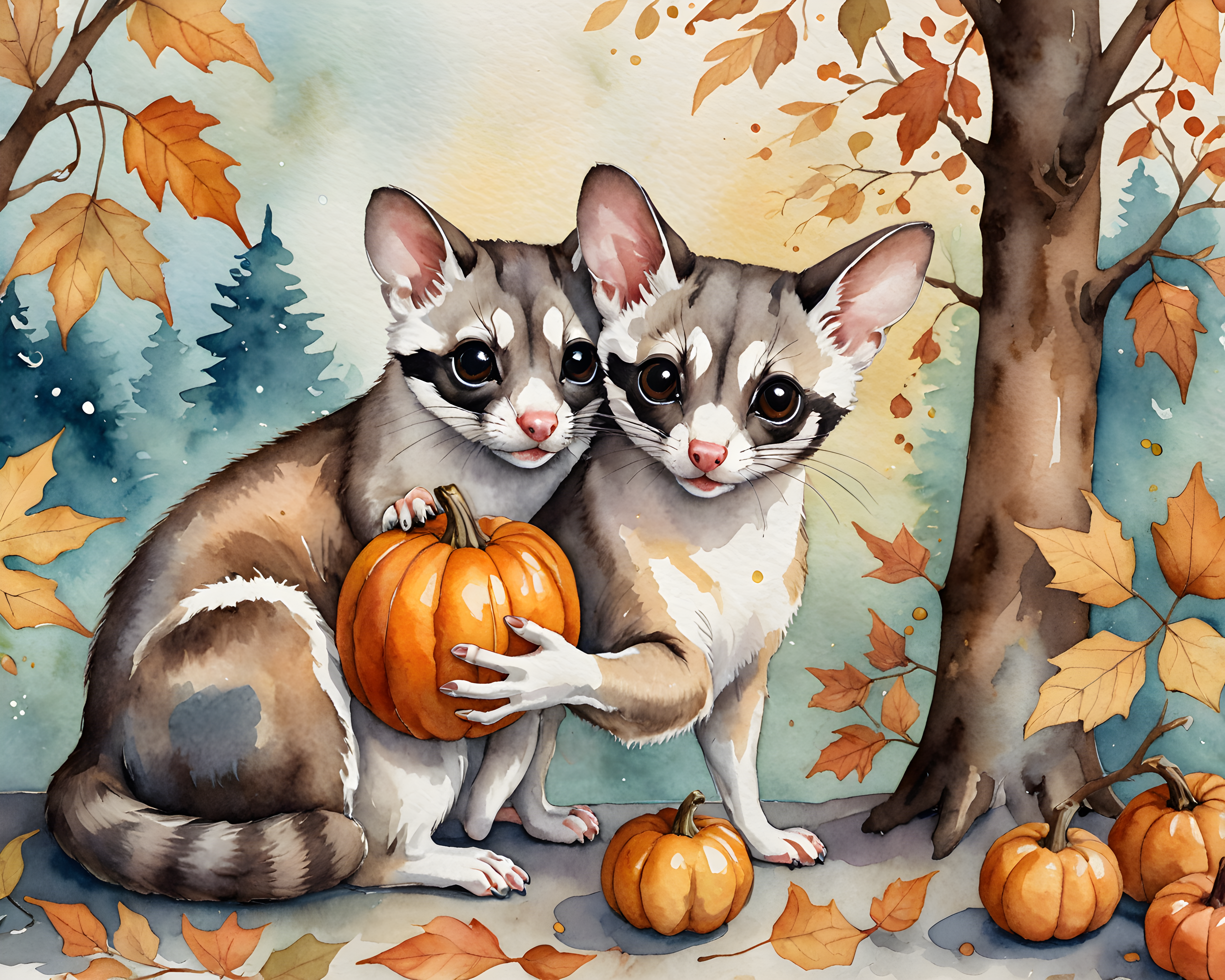 Sugar Glider — Watercolor (Seasonal)