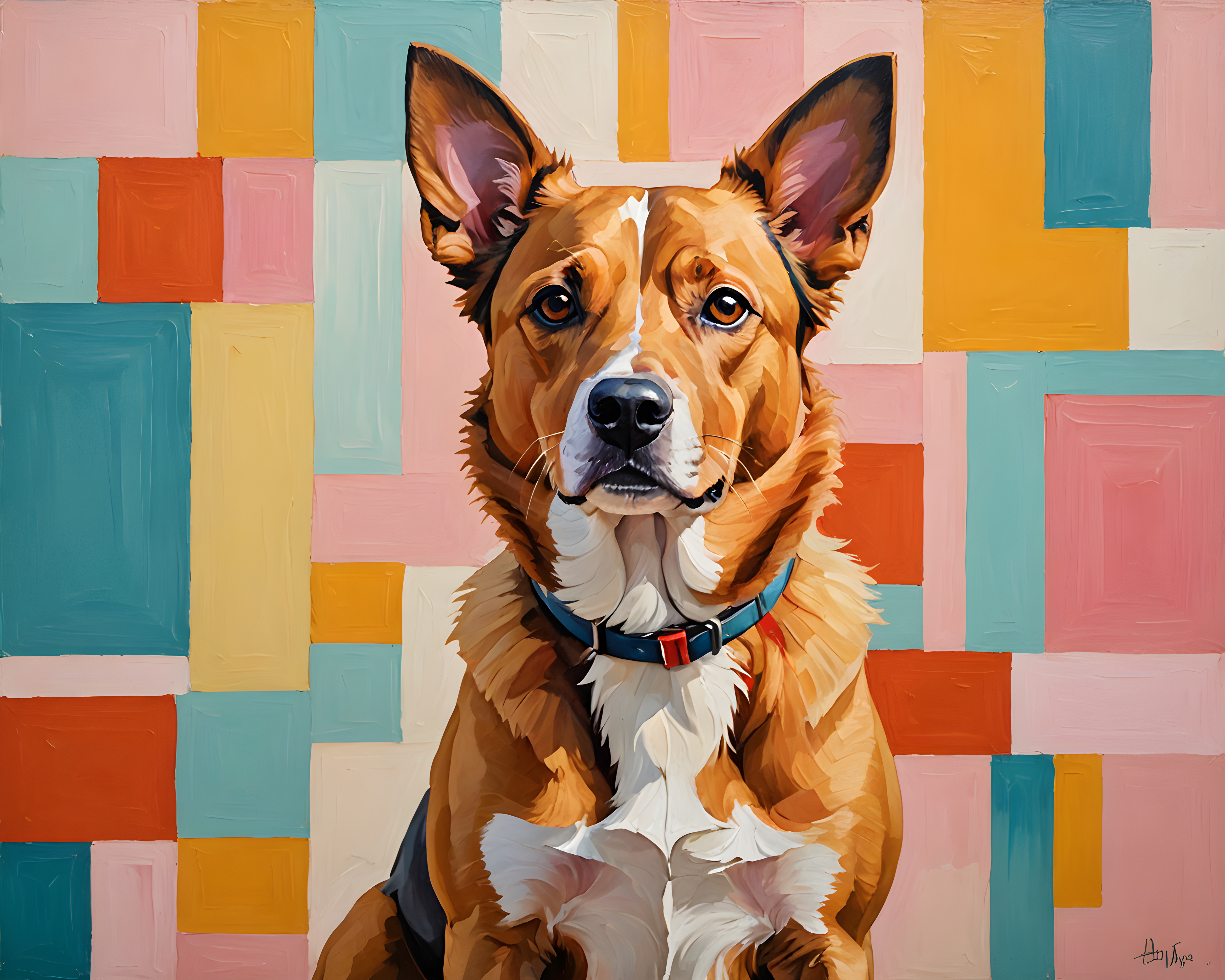Best Friend Dog — Abstract (Romantic)