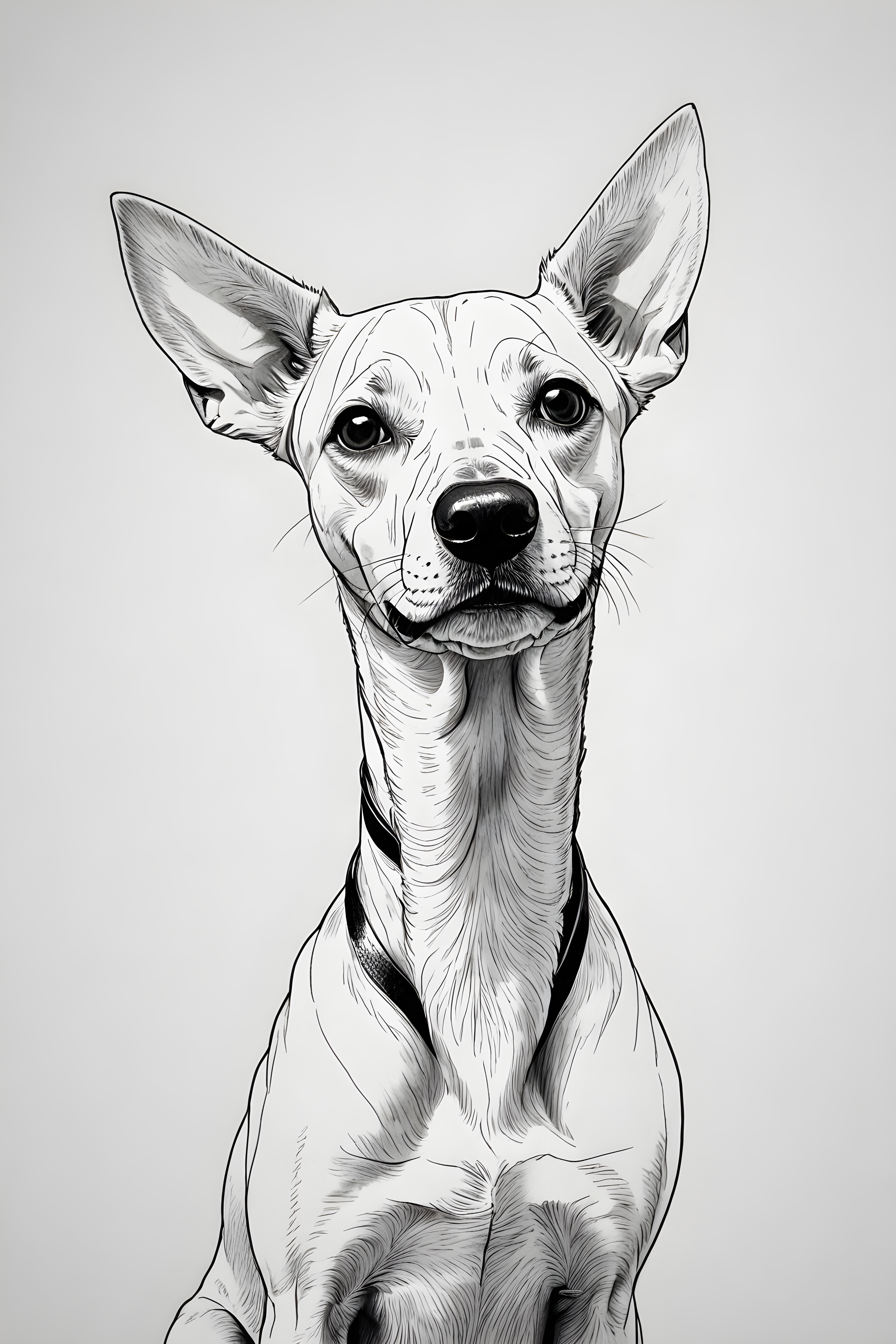 Best Friend Dog — Minimalist Line Art (Funny)