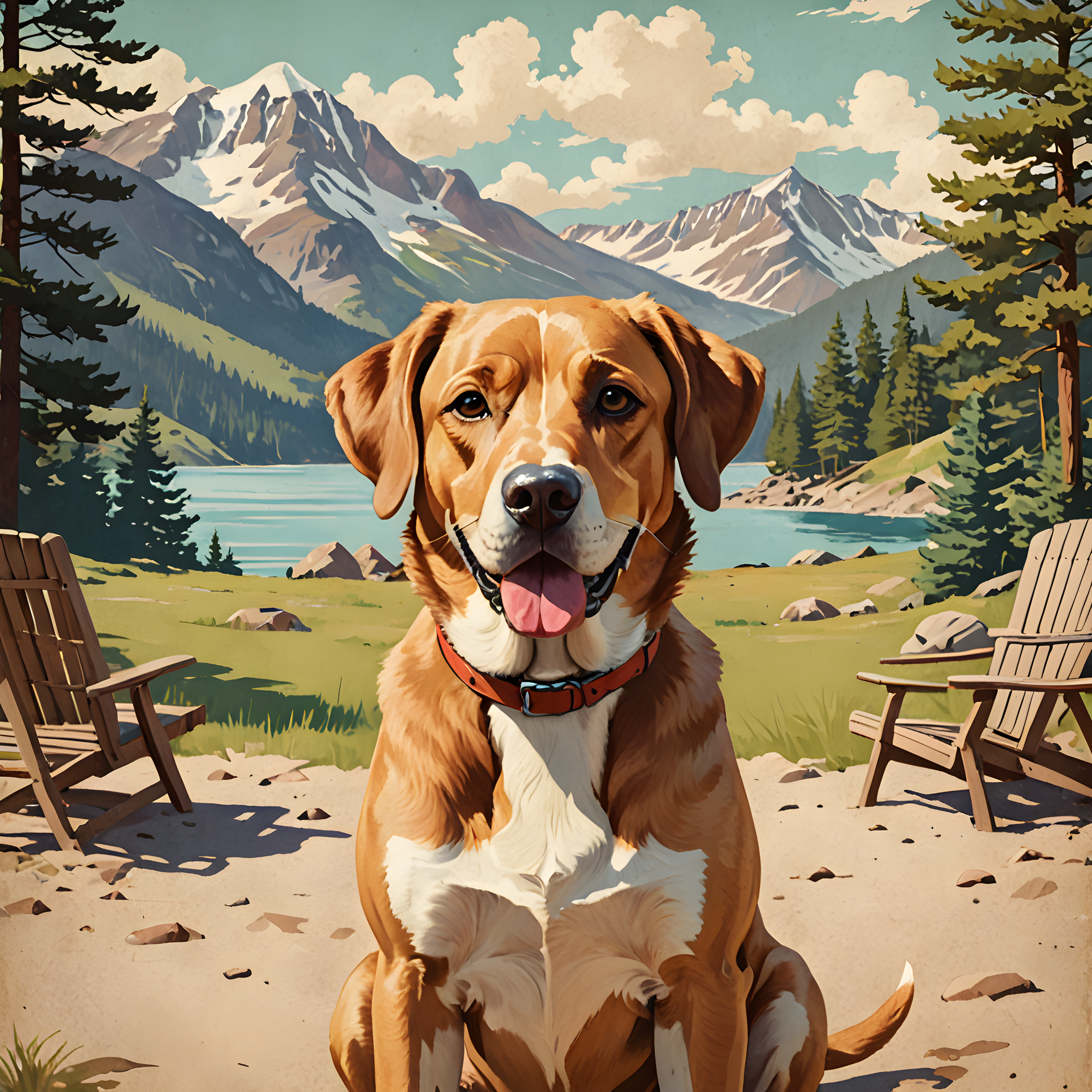 Best Friend Dog — Vintage Poster (Savage)
