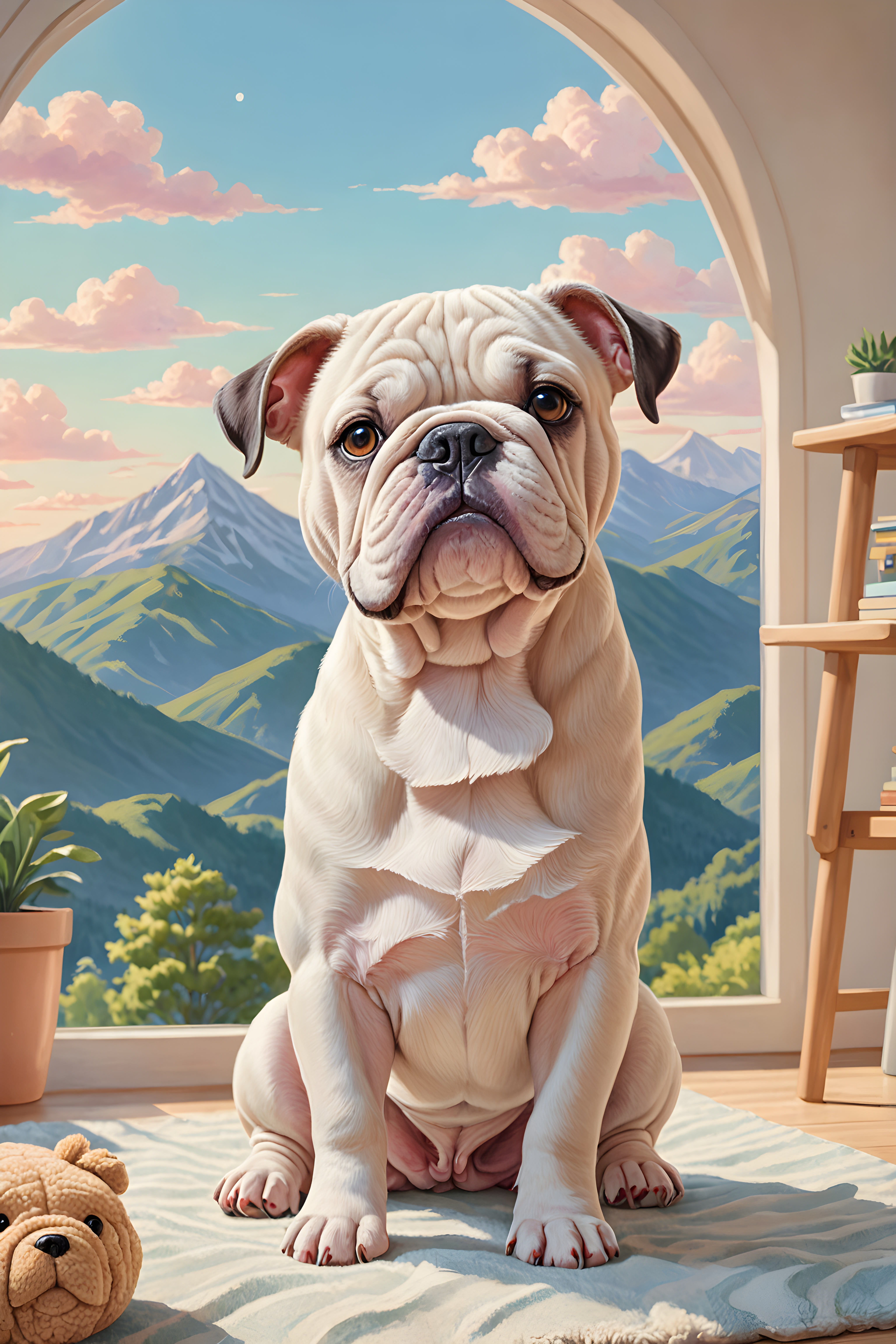 Comforting Bulldog — Nursery (Cute)