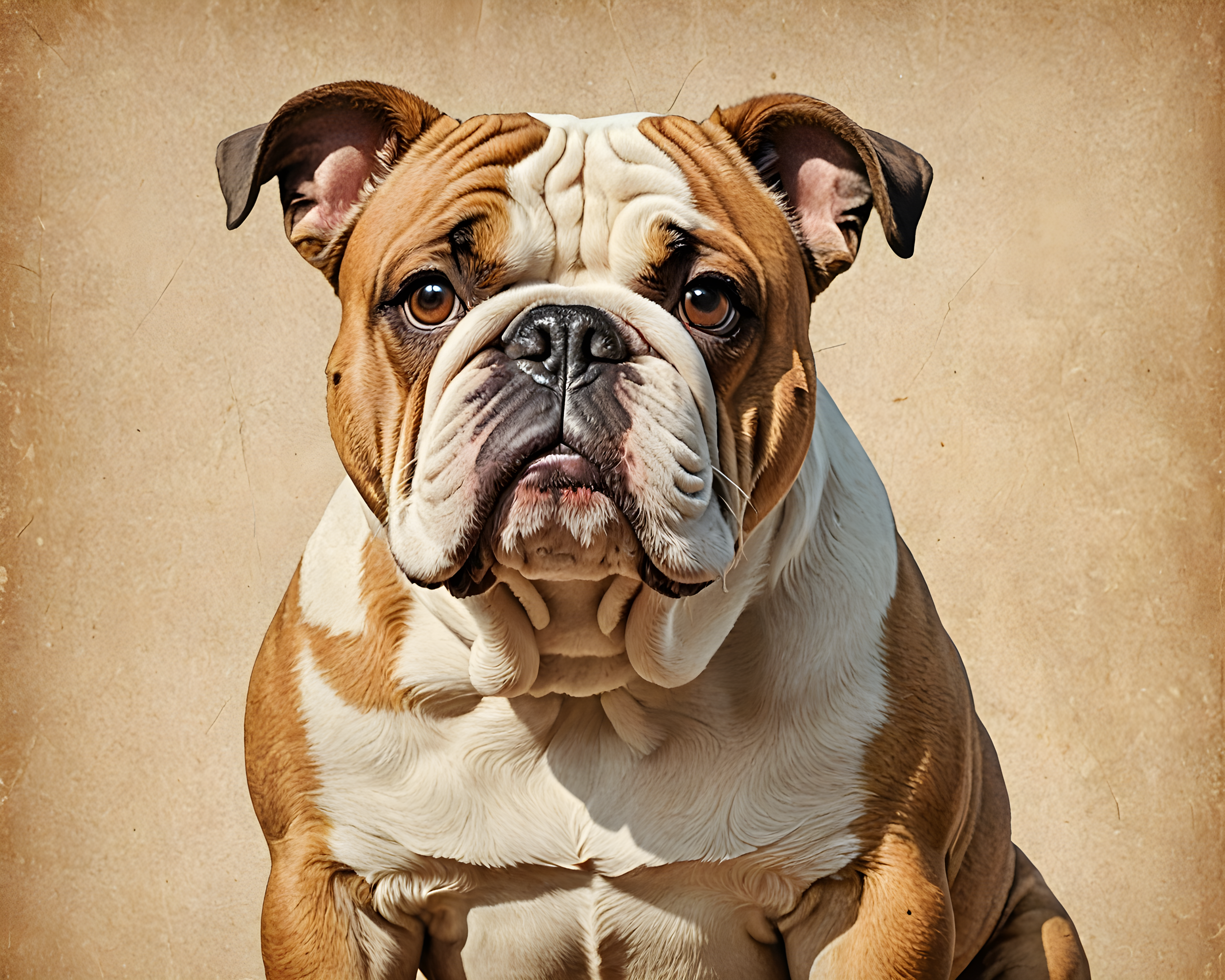 Comforting Bulldog — Vintage Poster (Savage)