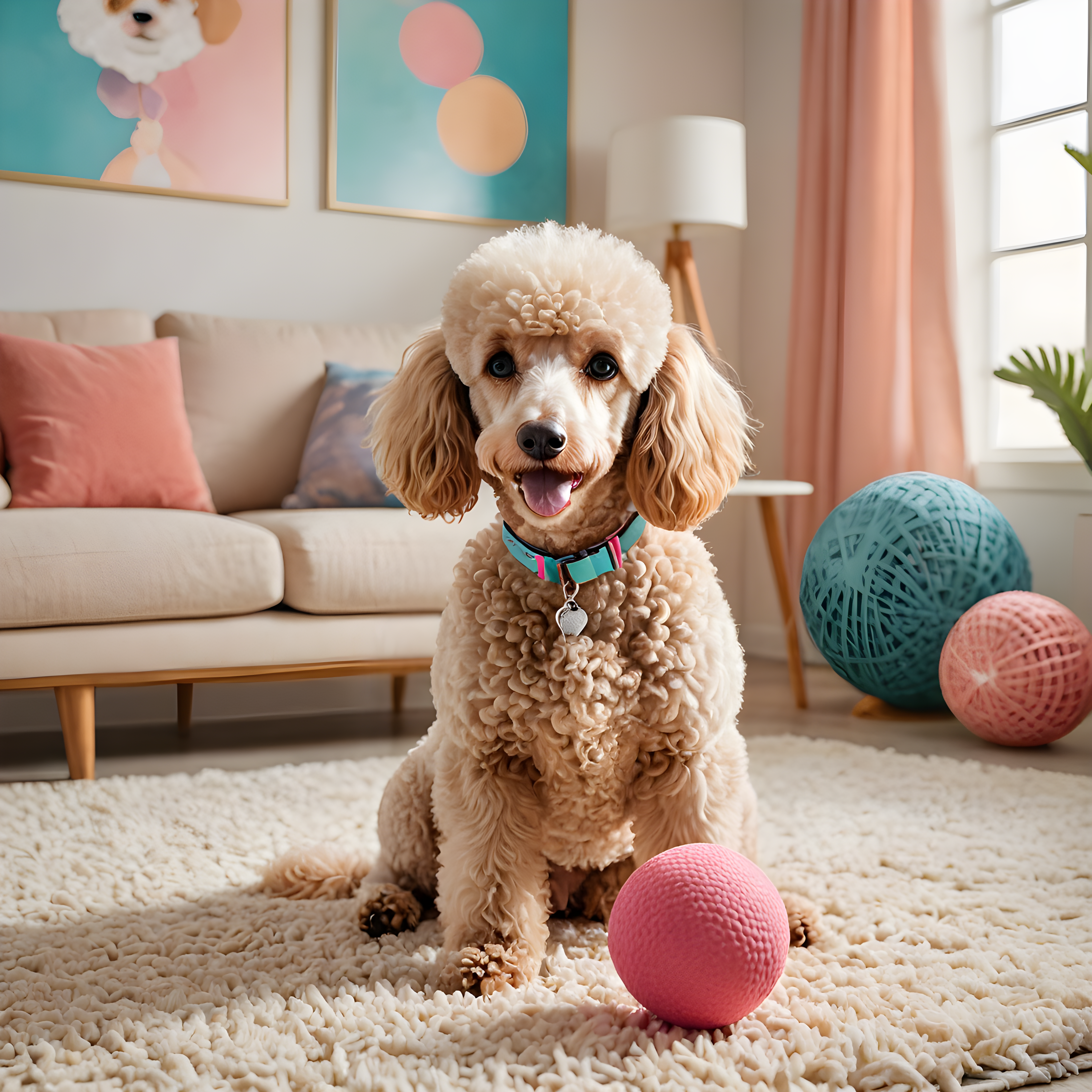Devoted Poodle — Modern Aesthetic (Playful)