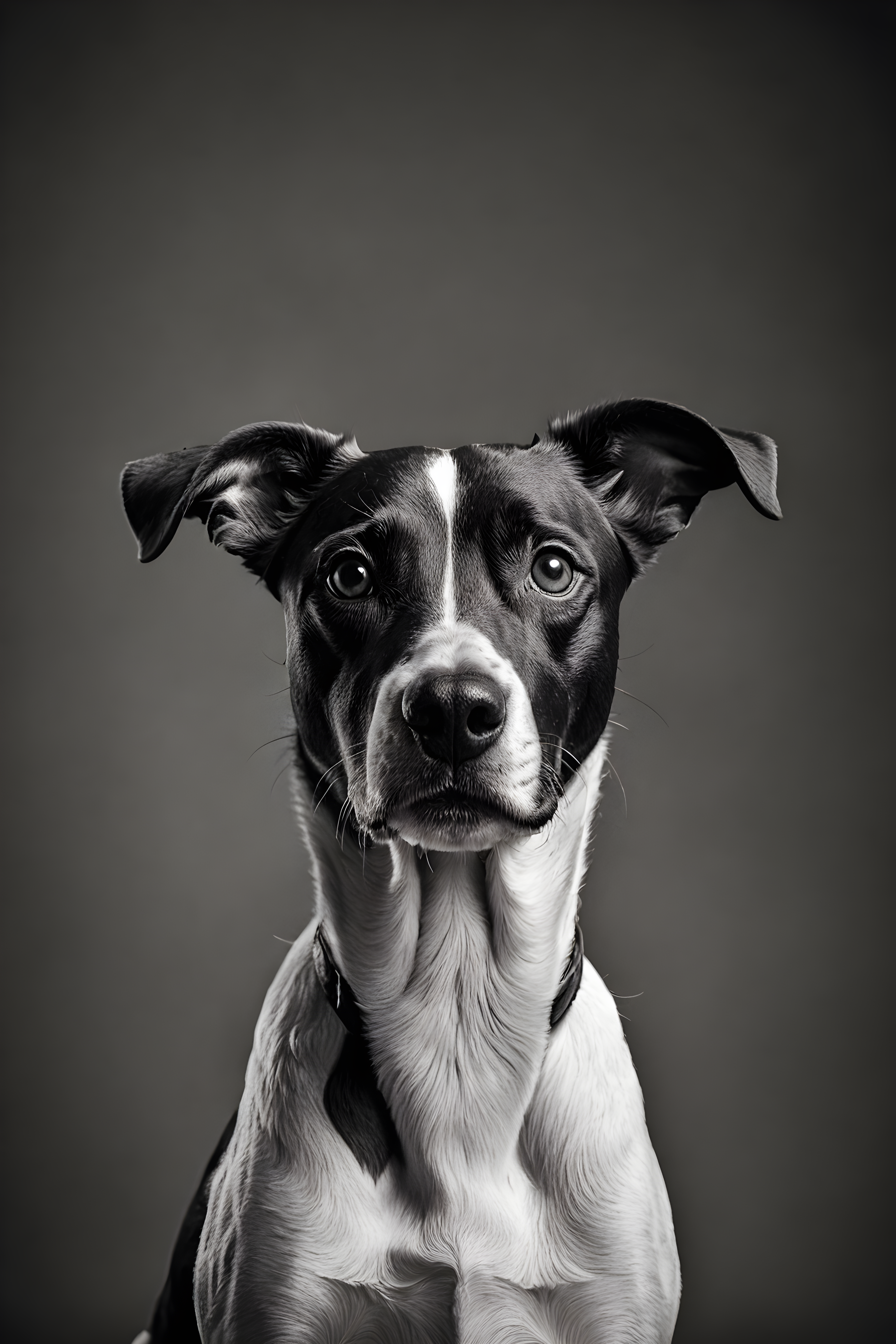 Family Dog — Black & White (Funny)
