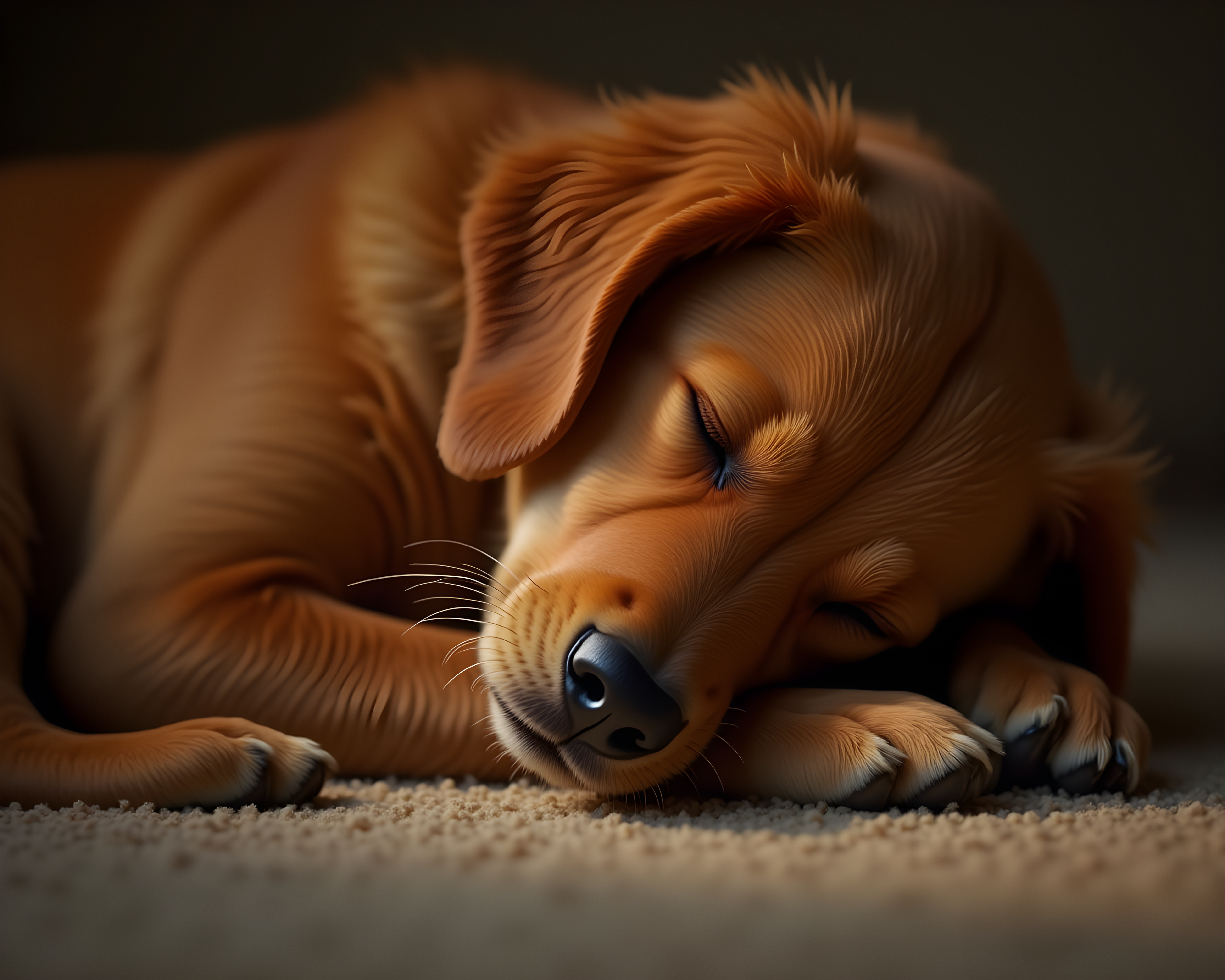 Family Dog — Hyper-Realistic (Sleepy)