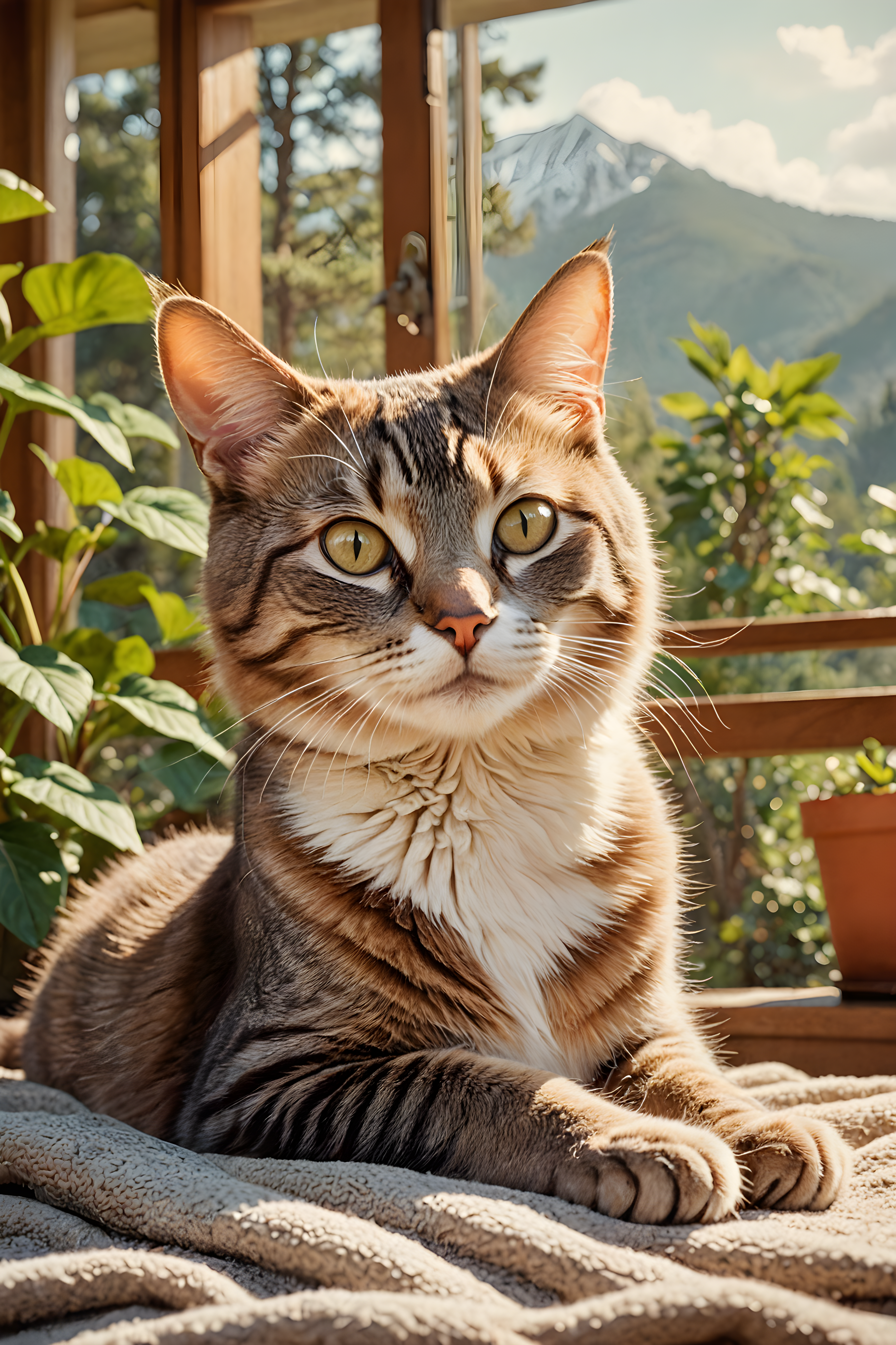 Gentle Cat — Retro (Sleepy)