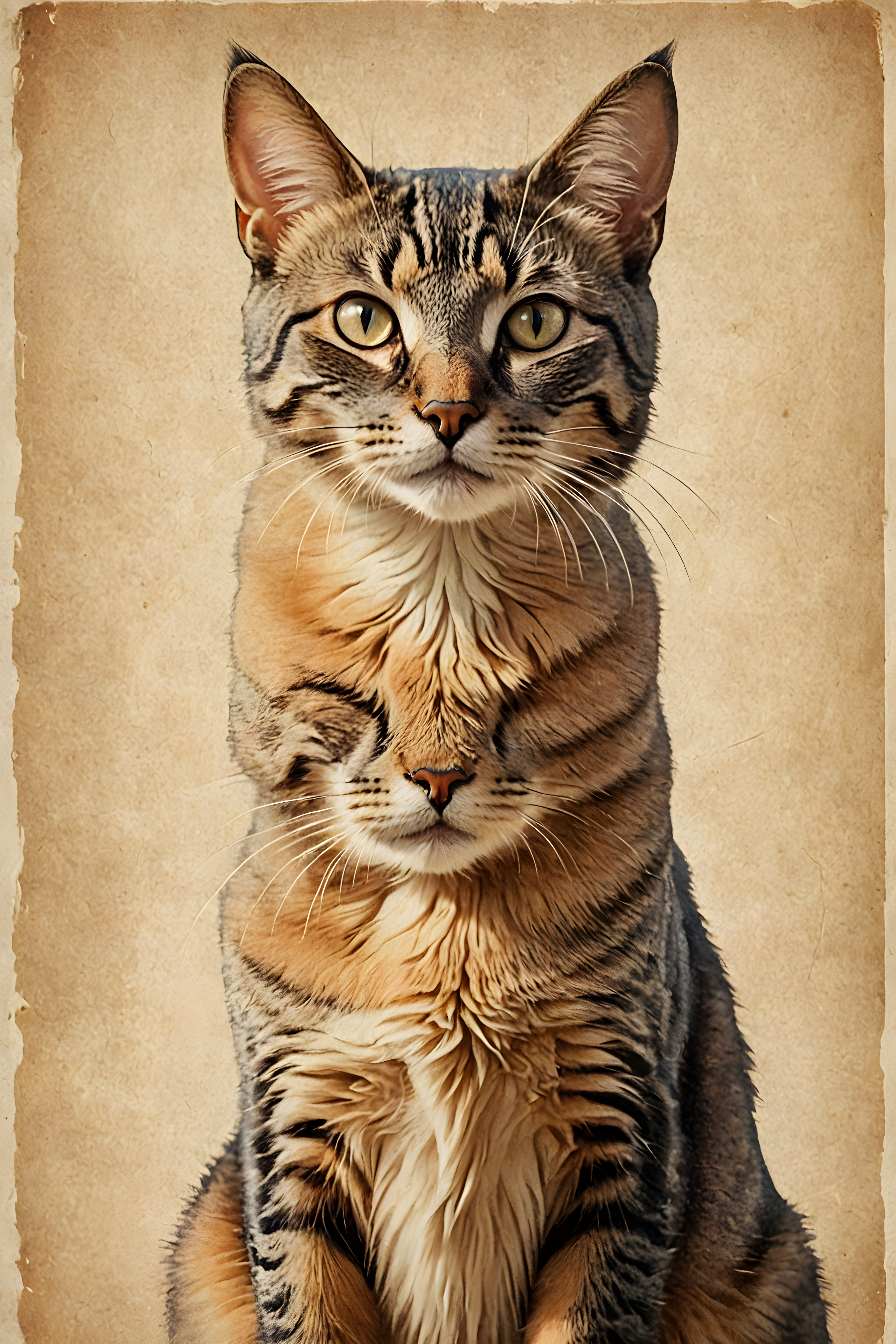 Gentle Cat — Vintage Poster (Motivational)