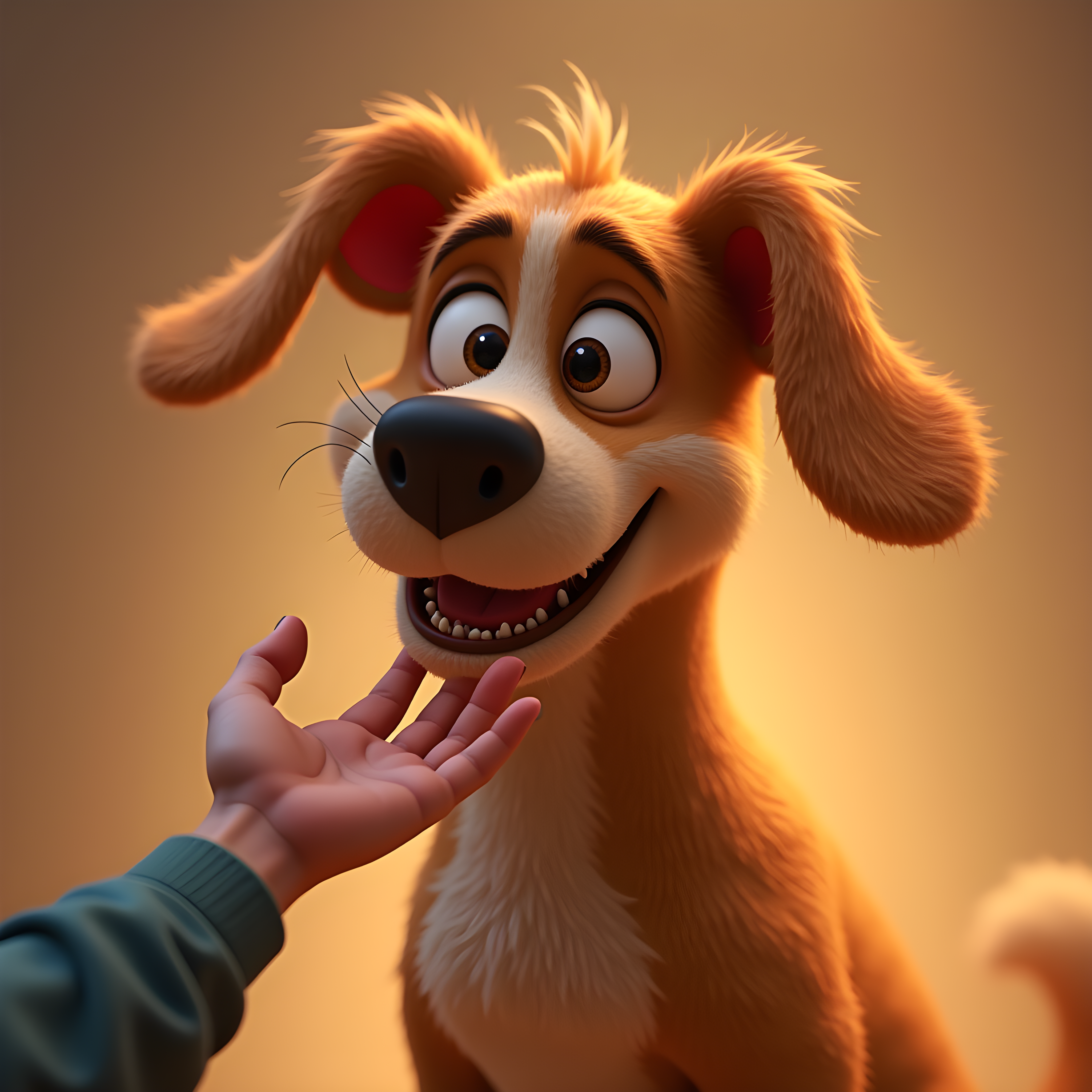 Kind Eyed Mutt — 3D Render (Funny)