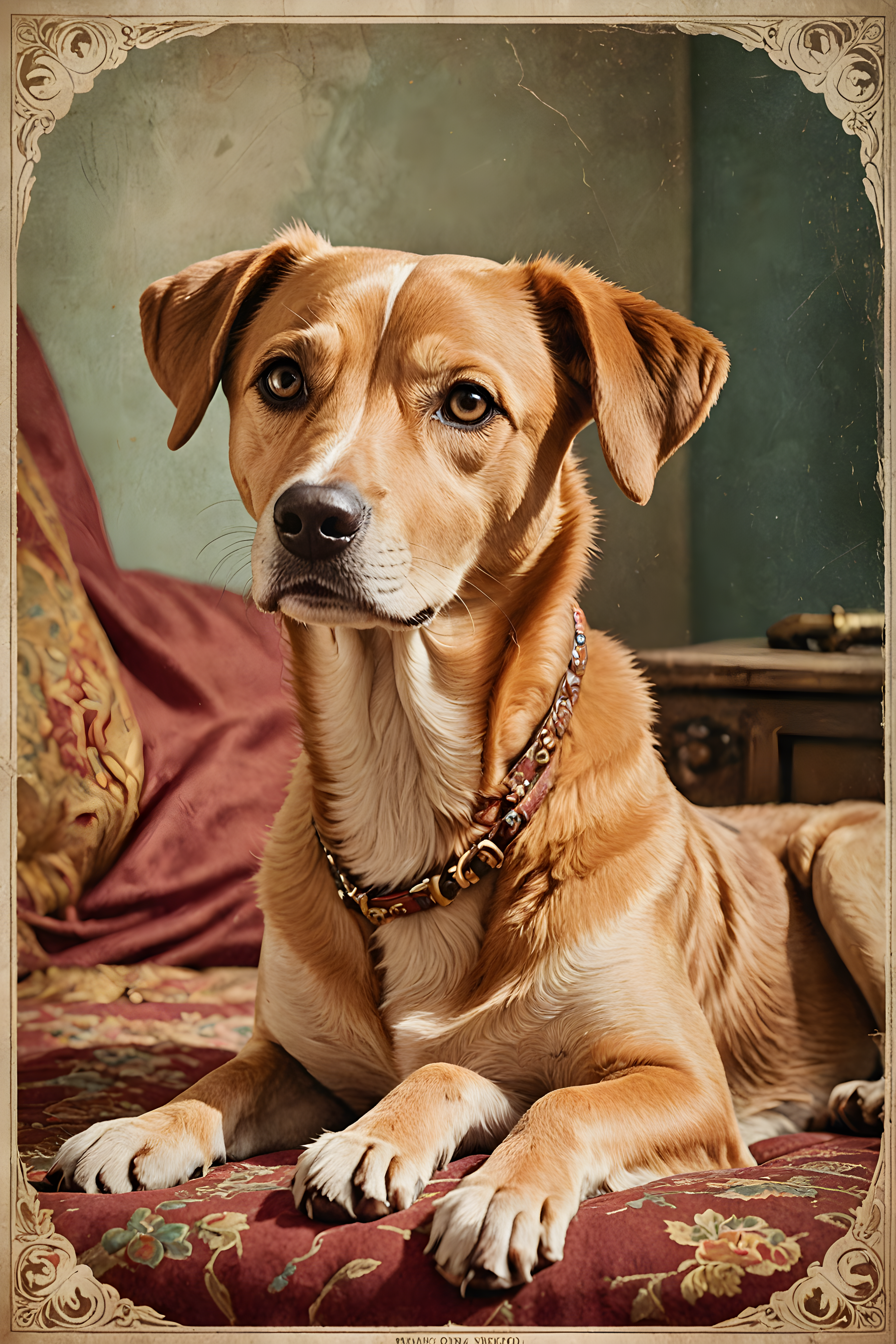 Kind Eyed Mutt — Vintage Poster (Luxury)