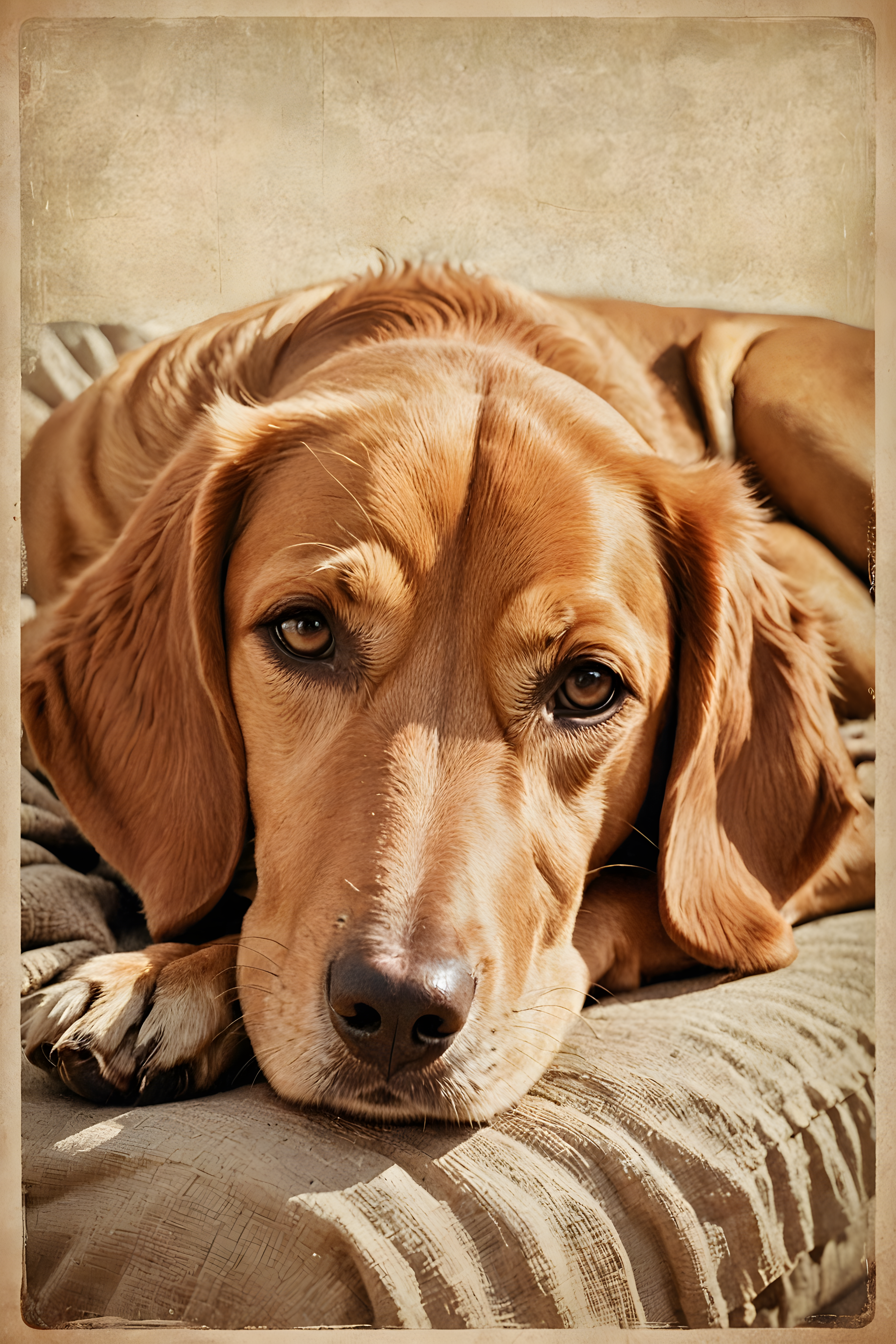 Kind Eyed Mutt — Vintage Poster (Sleepy)