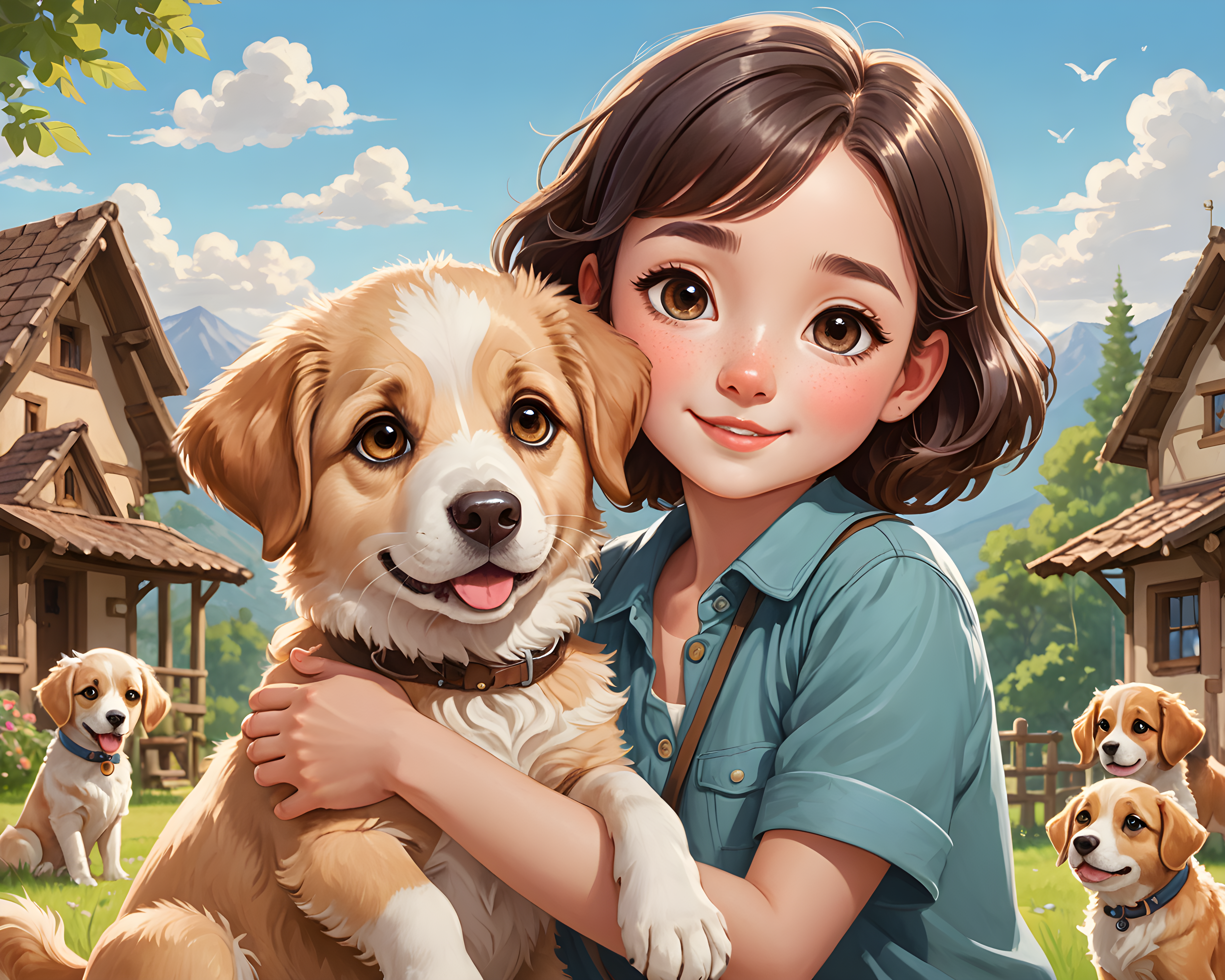 Protective Shepherd — Cartoon / Kawaii (Cute)