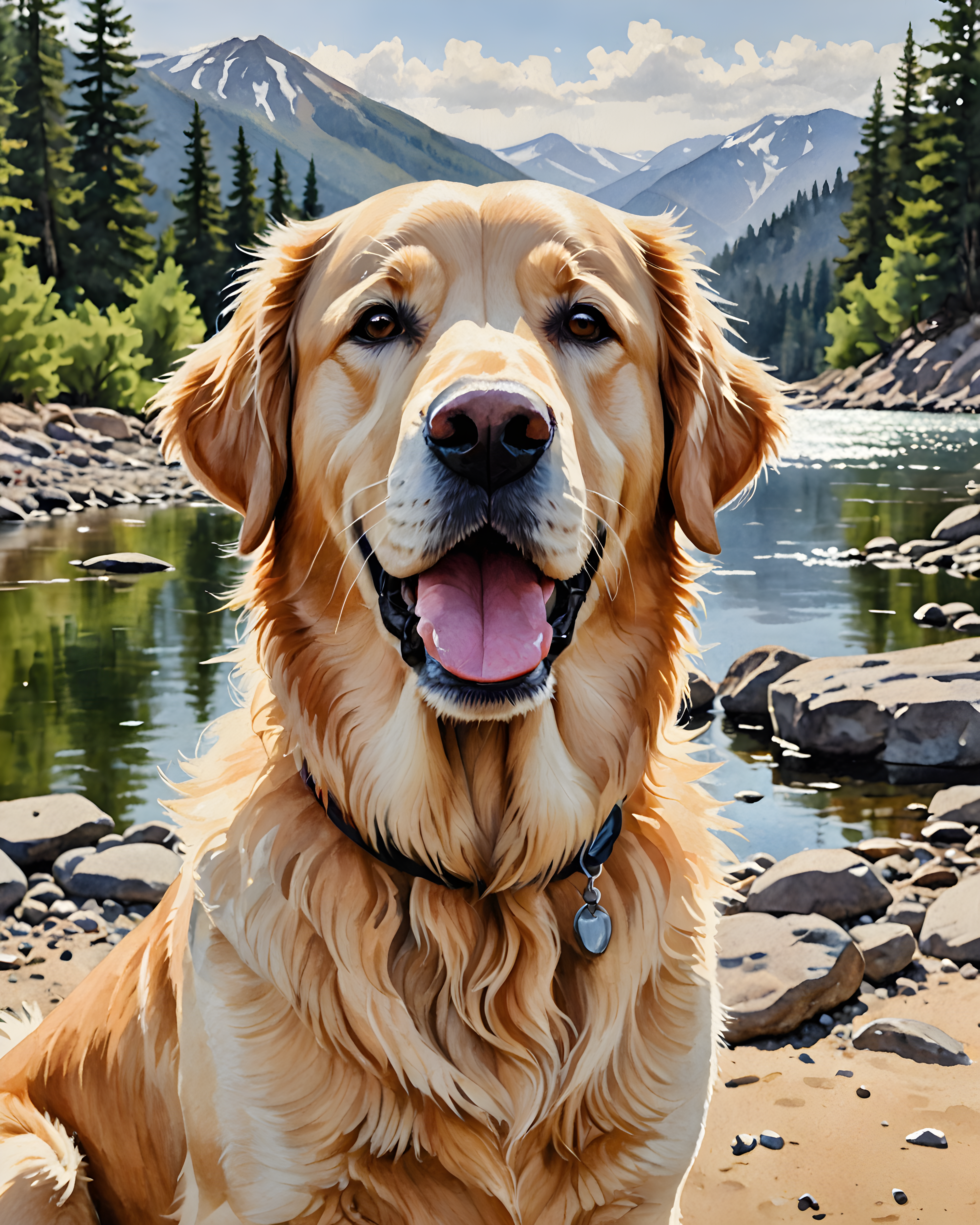 Soulful Retriever — Watercolor (Savage)