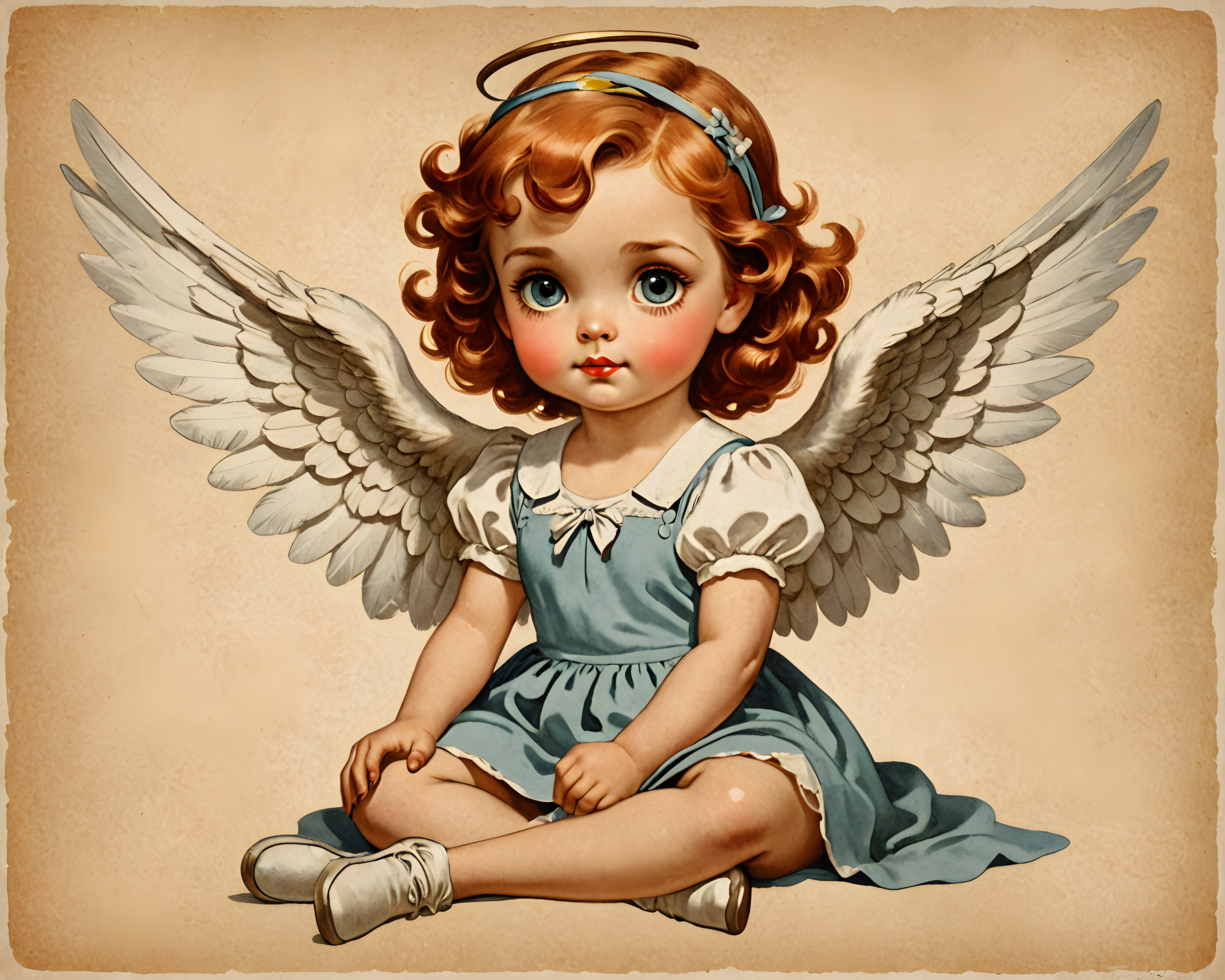 Angel Cavalier — Vintage Poster (Cute)