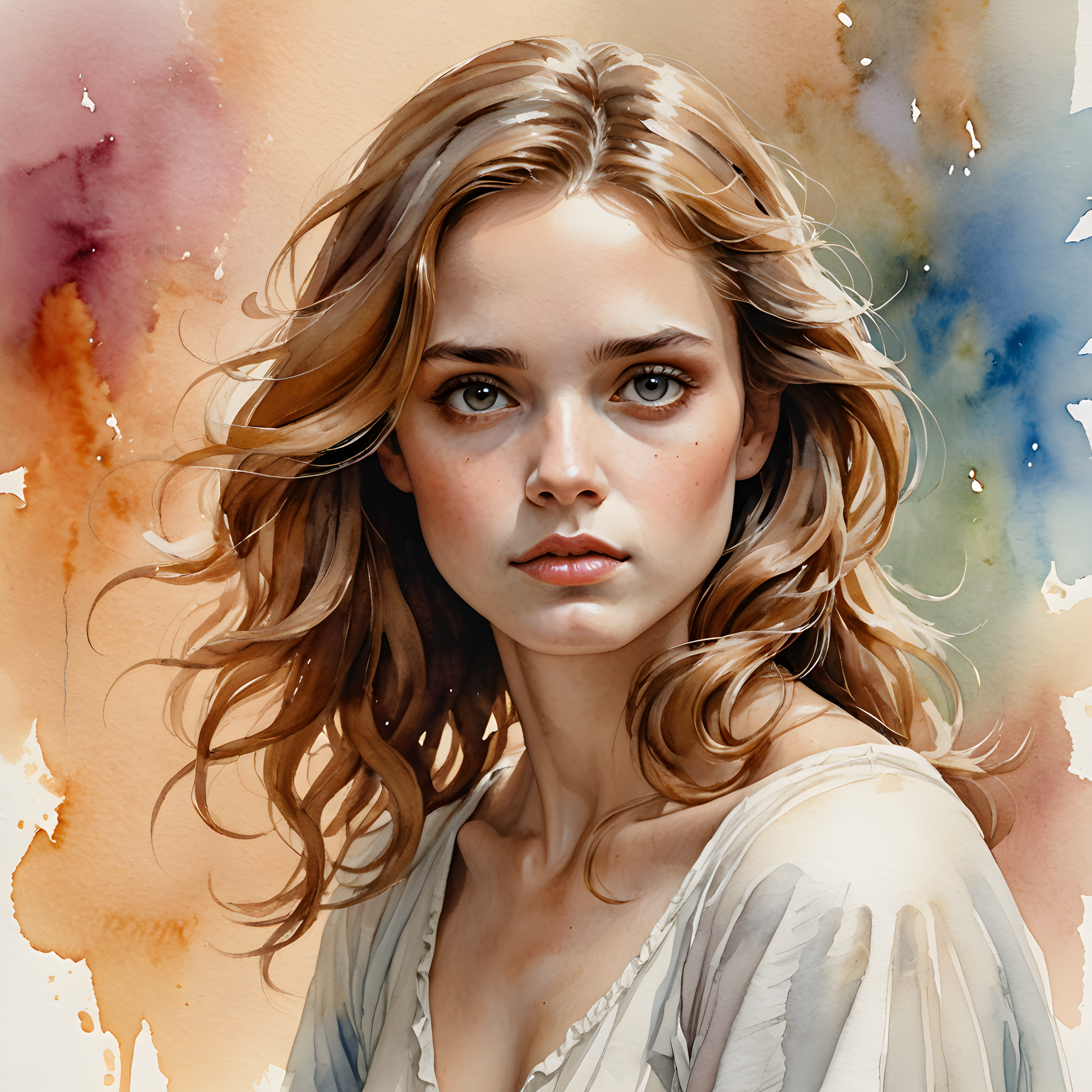 Angel Cavalier — Watercolor (Emotional)