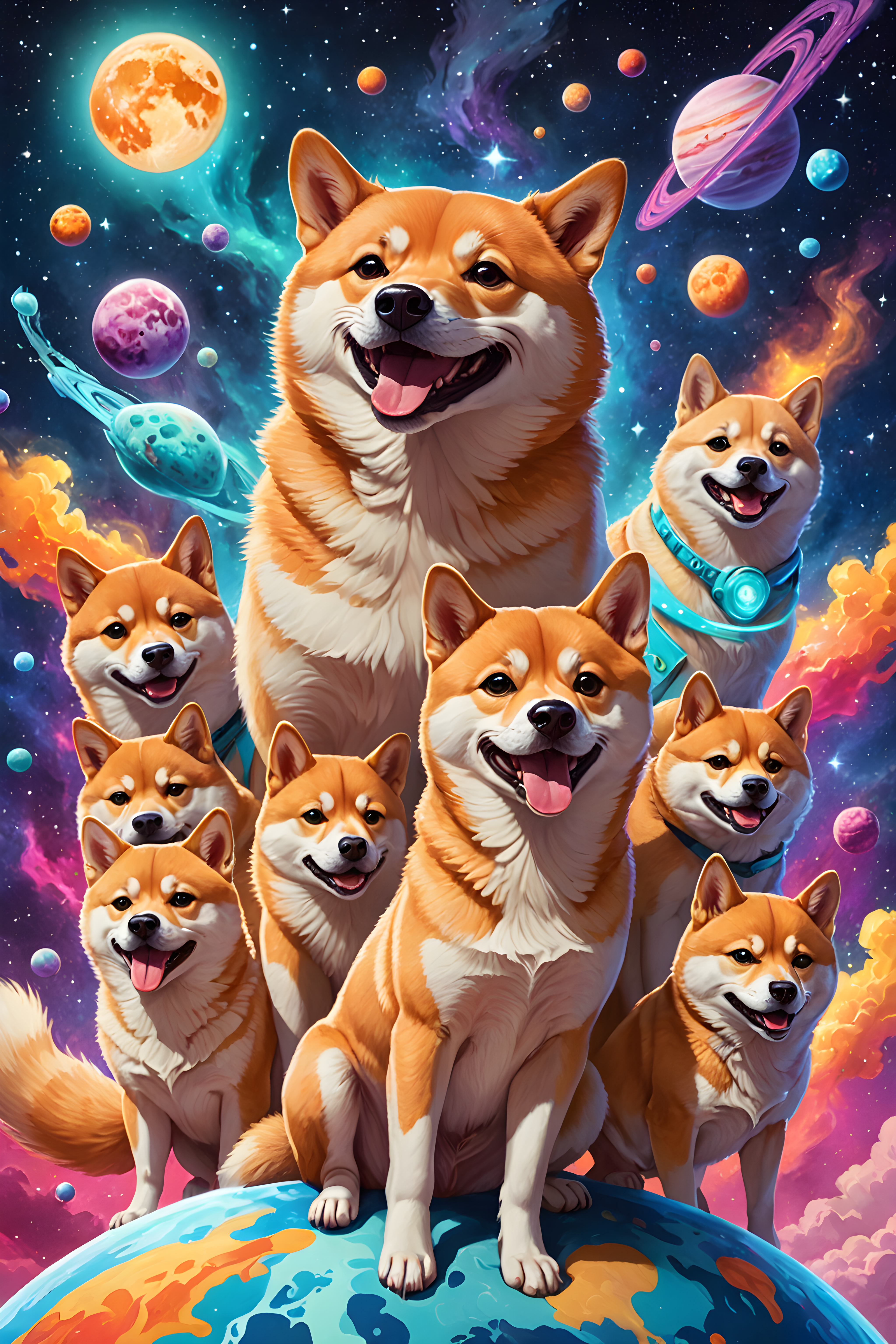 Cosmic Shiba — Funny (Fantasy)