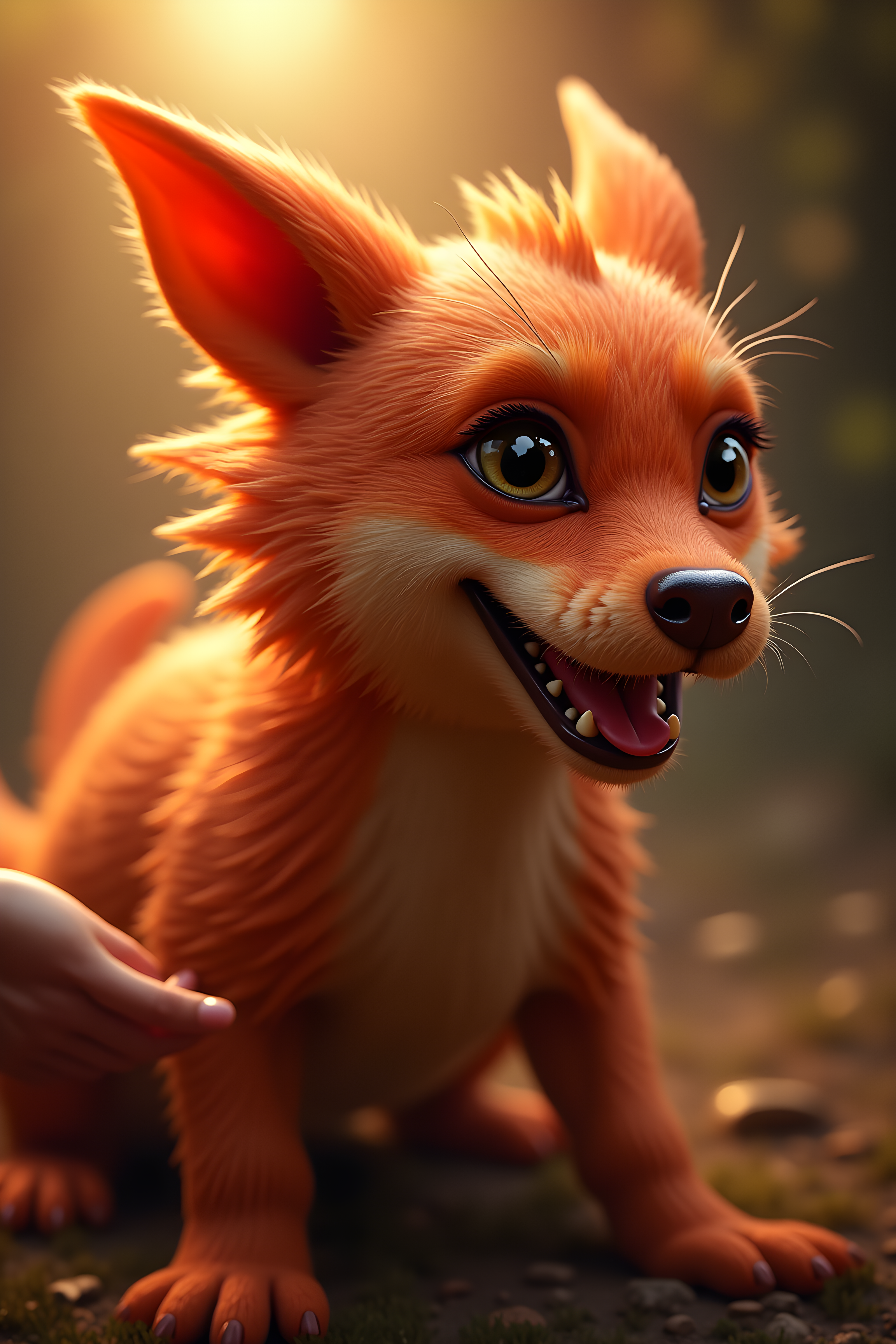 Dragon Dog — Hyper-Realistic (Happy)