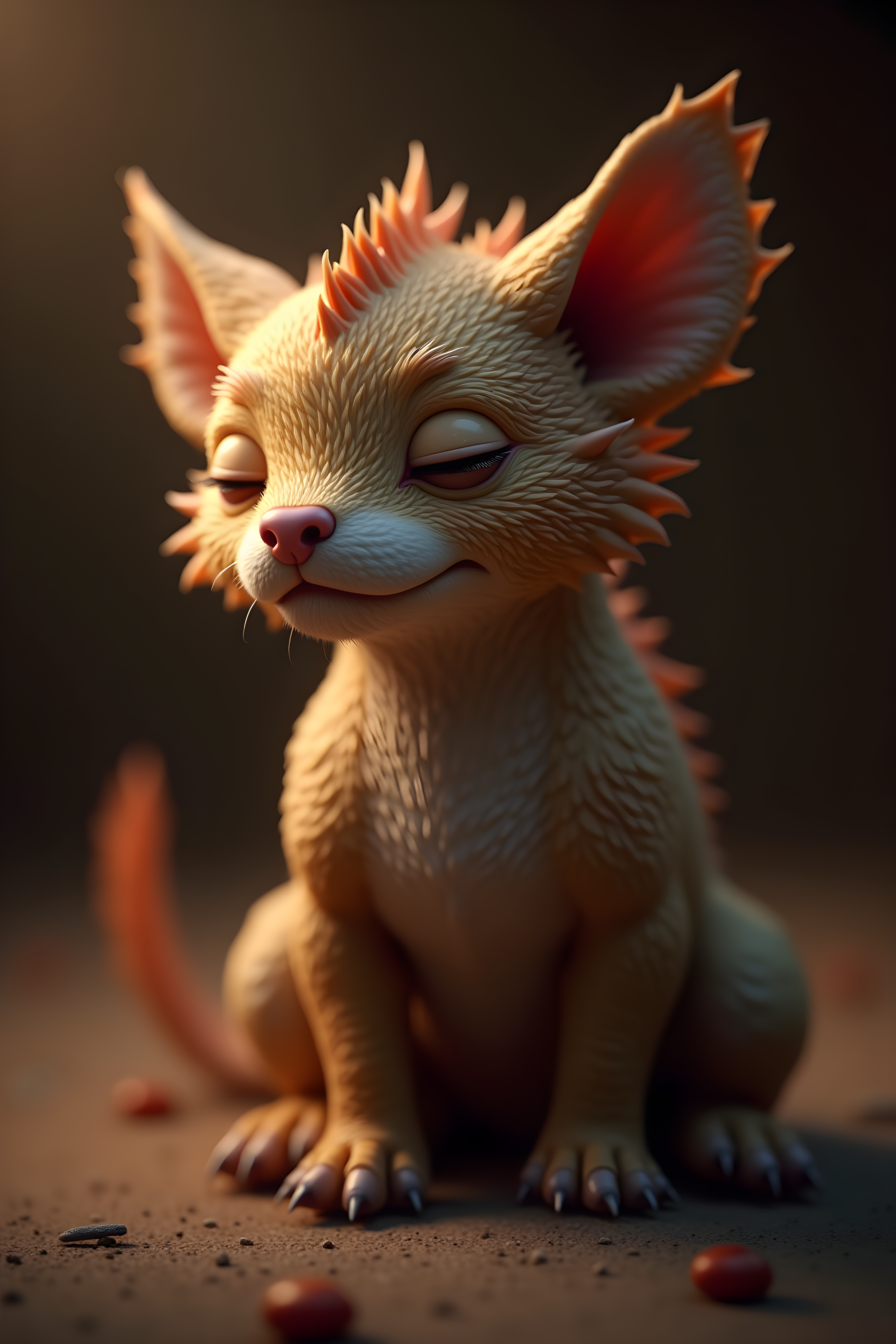 Dragon Dog — Hyper-Realistic (Sleepy)