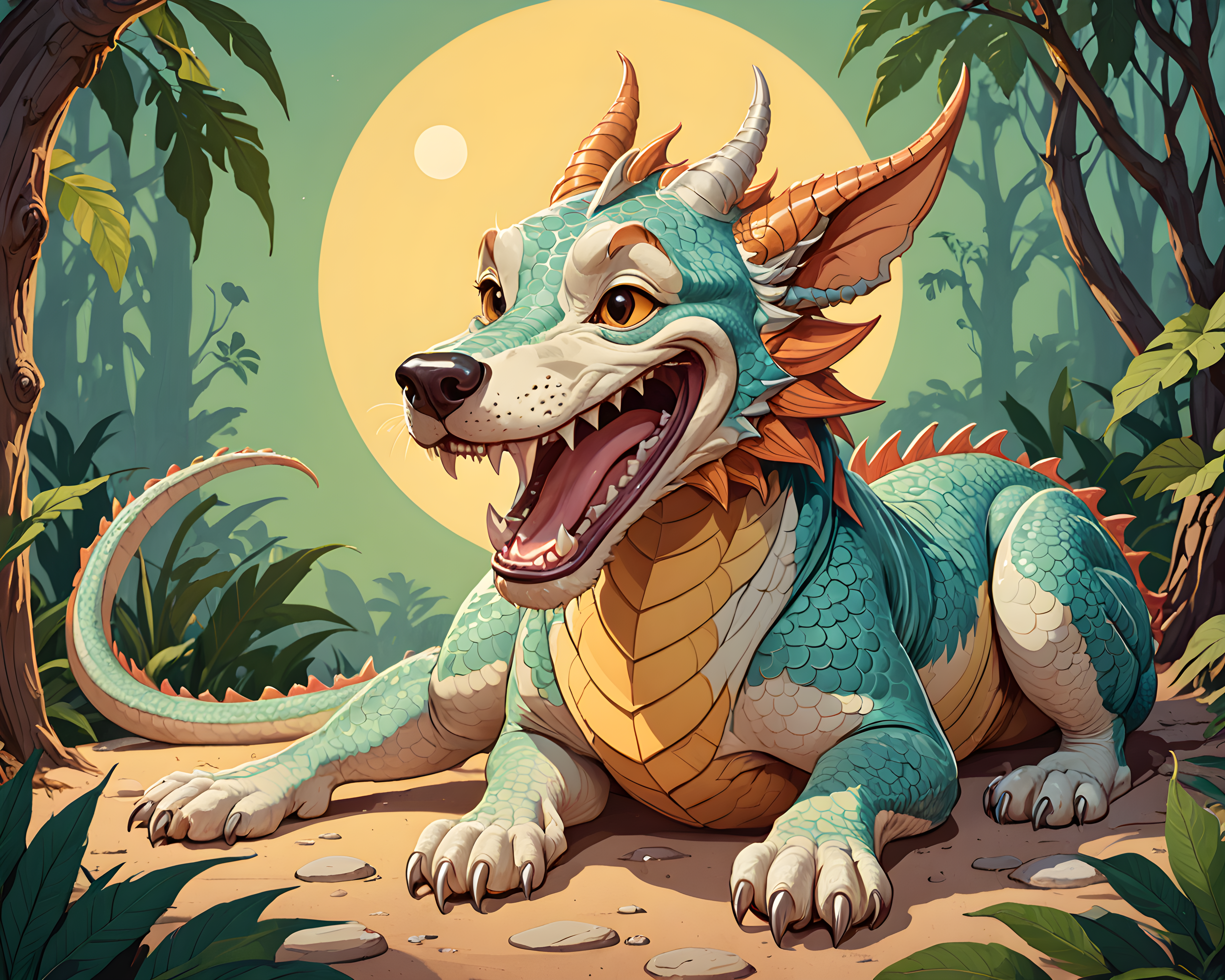 Dragon Dog — Retro (Happy)