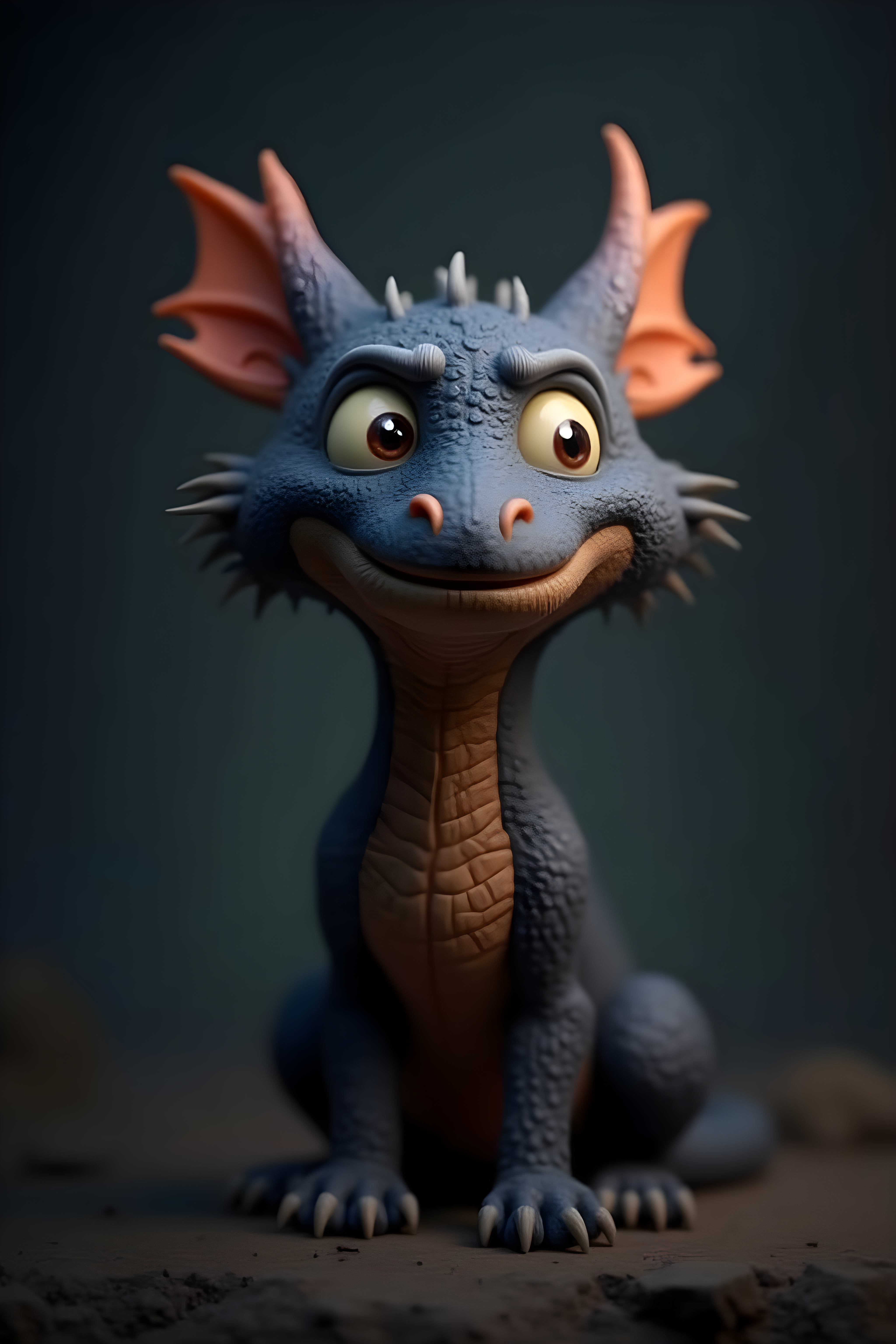 Dragon Dog — 3D Render (Aesthetic)