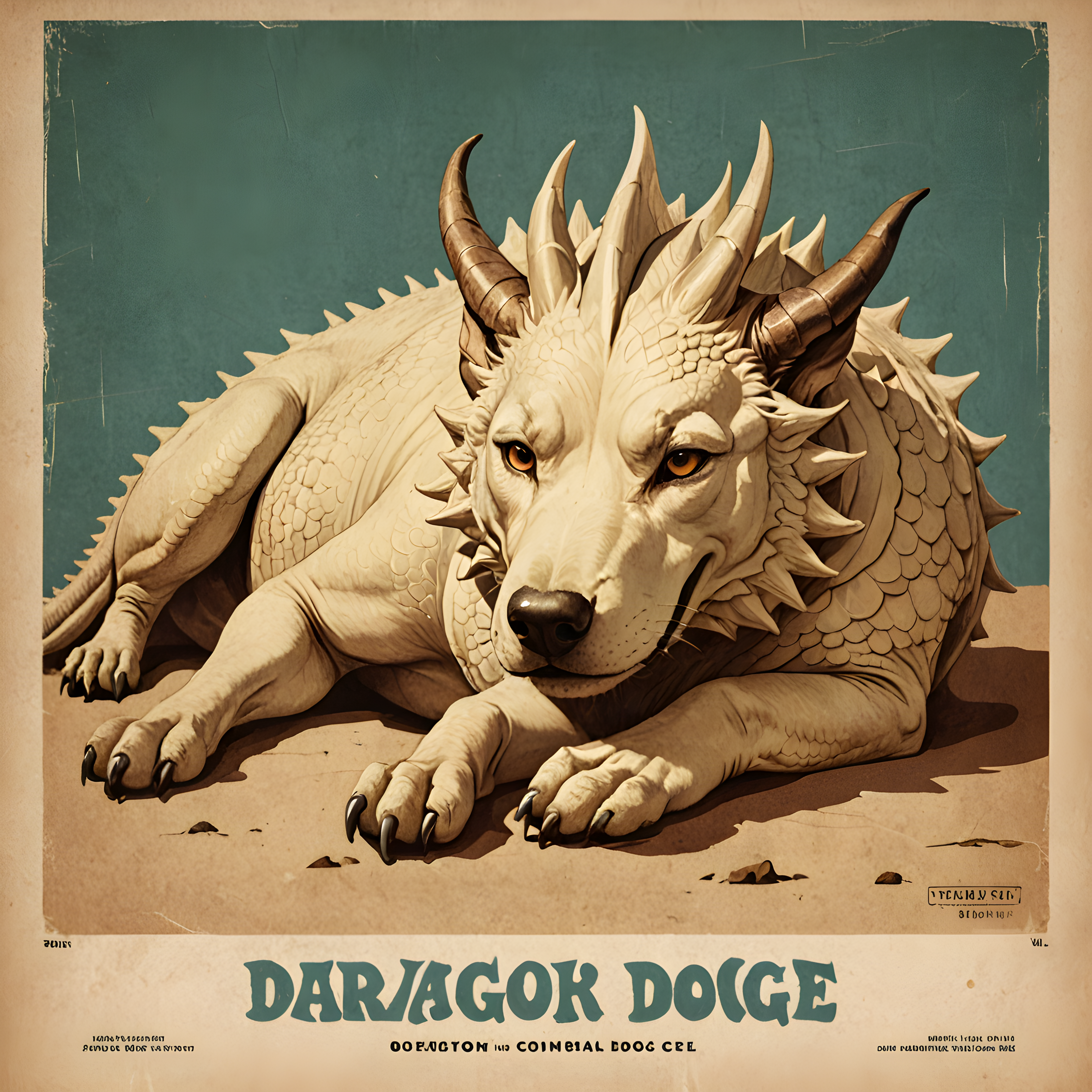 Dragon Dog — Vintage Poster (Aesthetic)