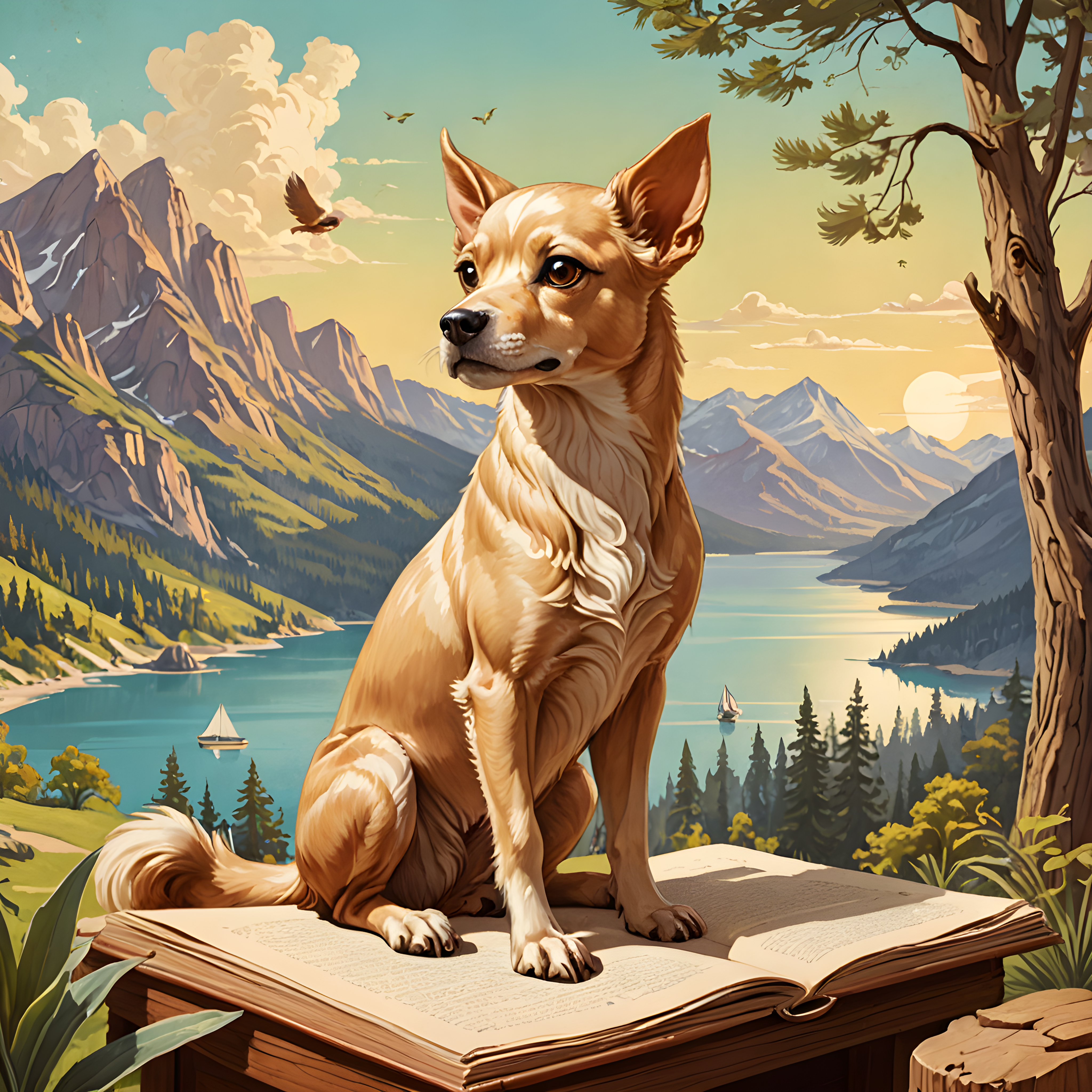 Griffin Pet — Vintage Poster (Cute)