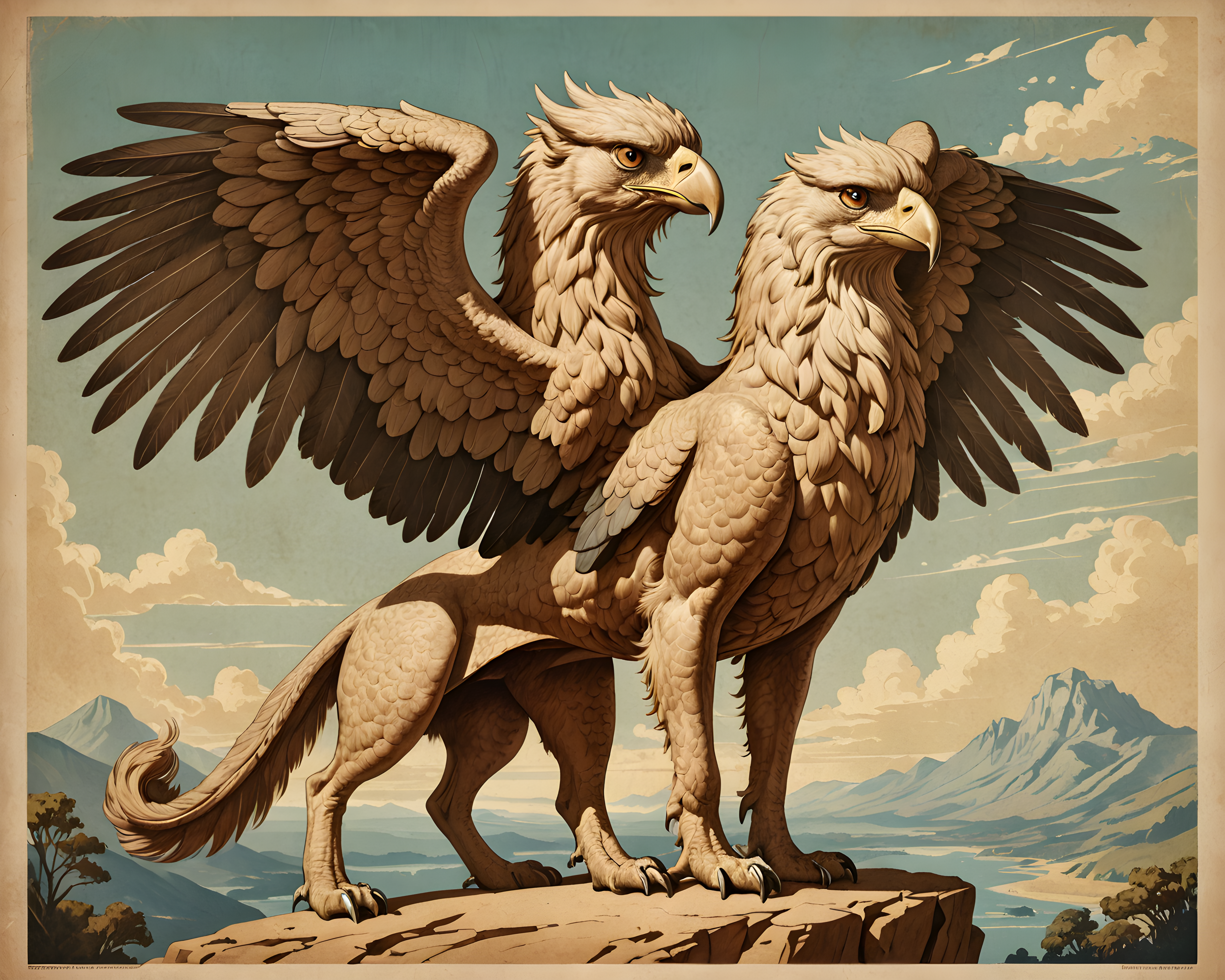 Griffin Pet — Vintage Poster (Motivational)