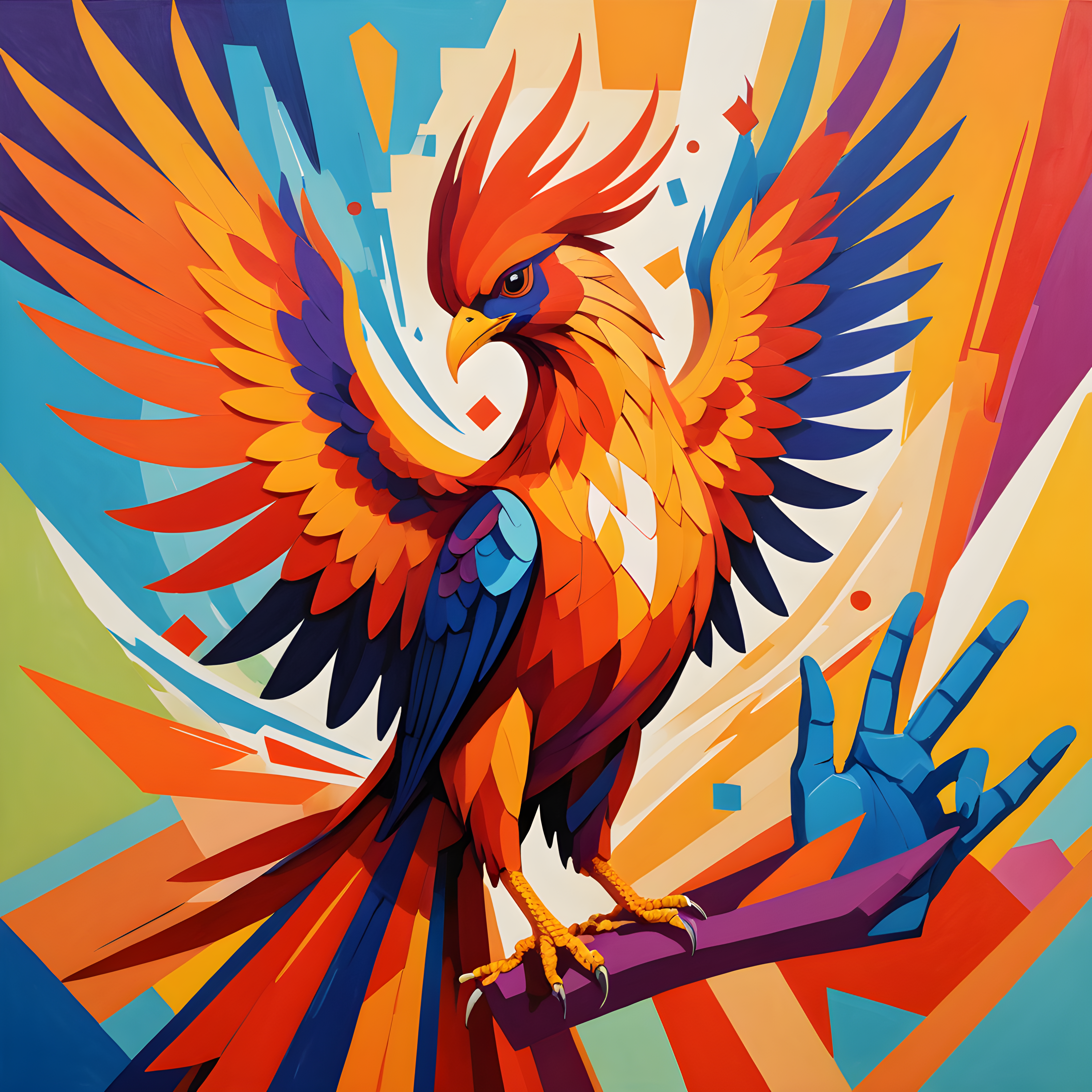Phoenix Bird — Abstract (Savage)