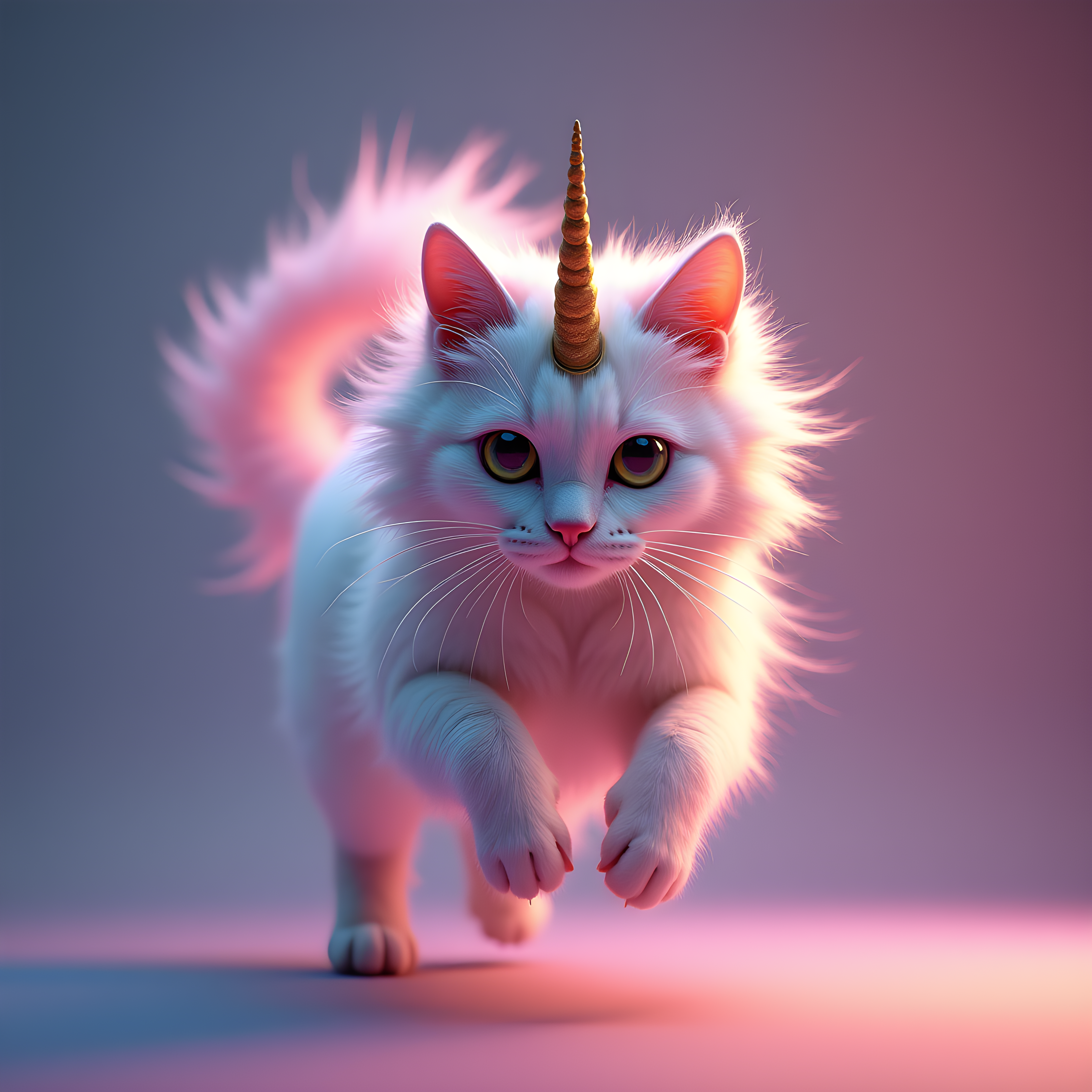 Unicorn Cat — Hyper-Realistic (Energetic)