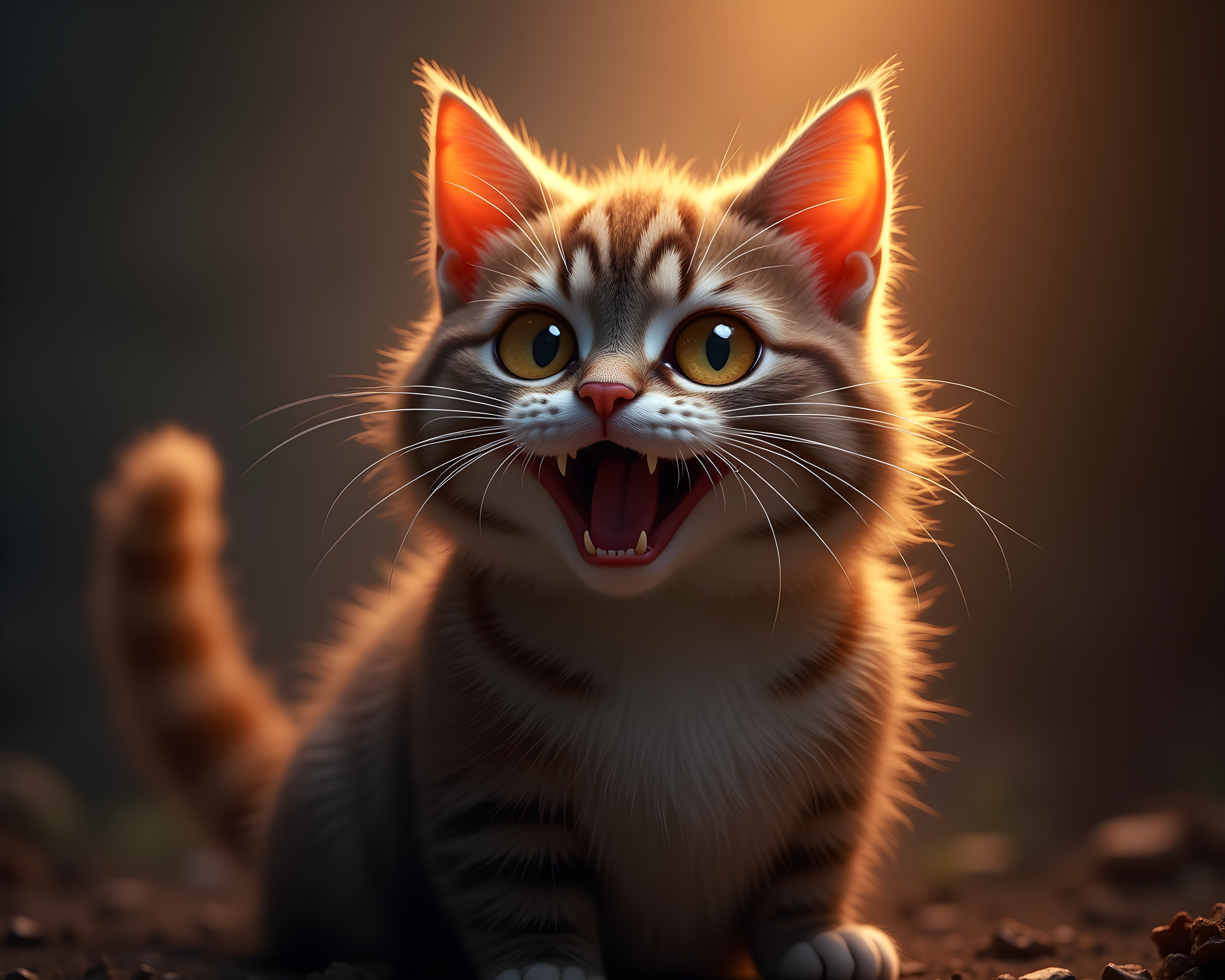Wizard Cat — Hyper-Realistic (Happy)