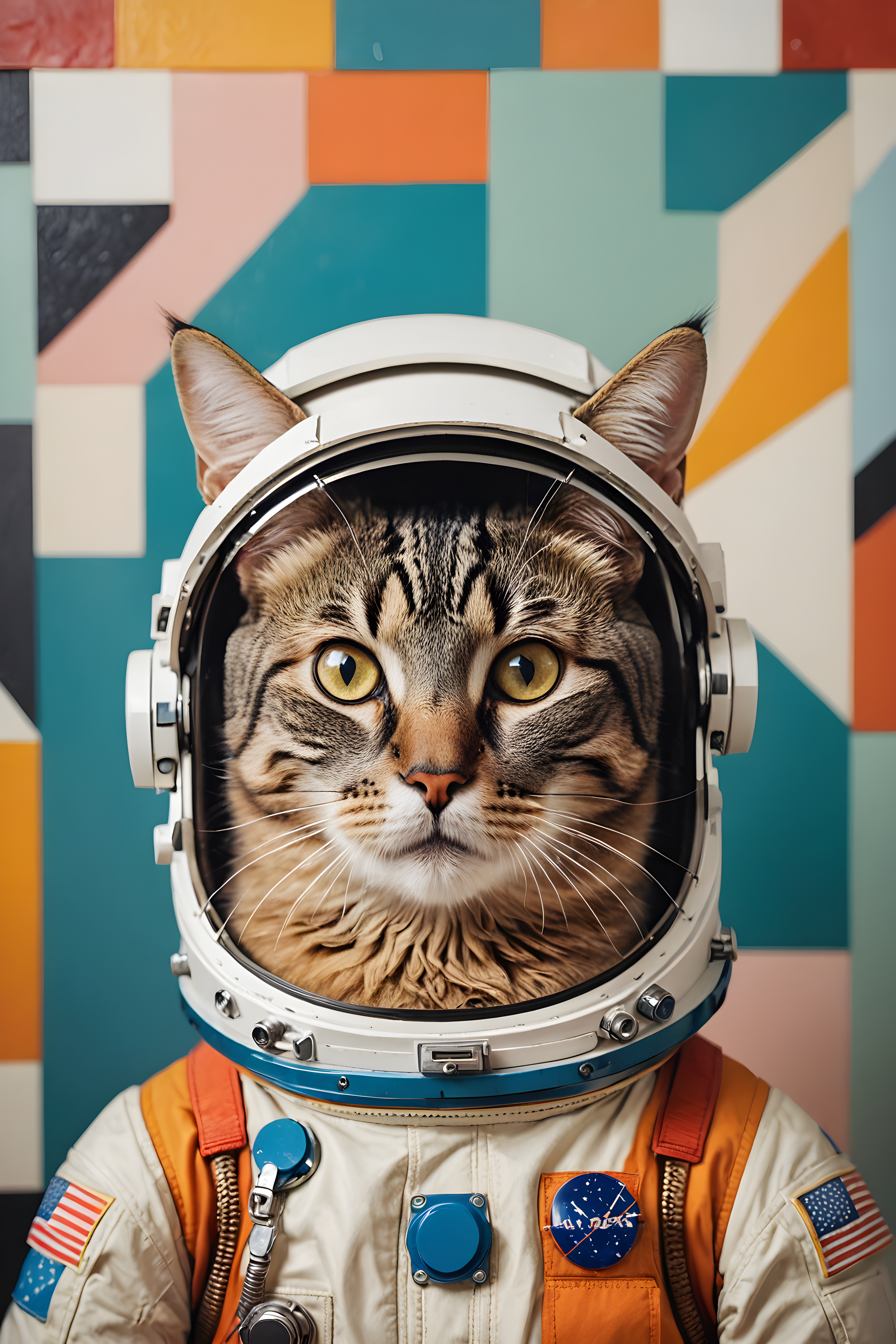 Astronaut Cat — Abstract (Aesthetic)