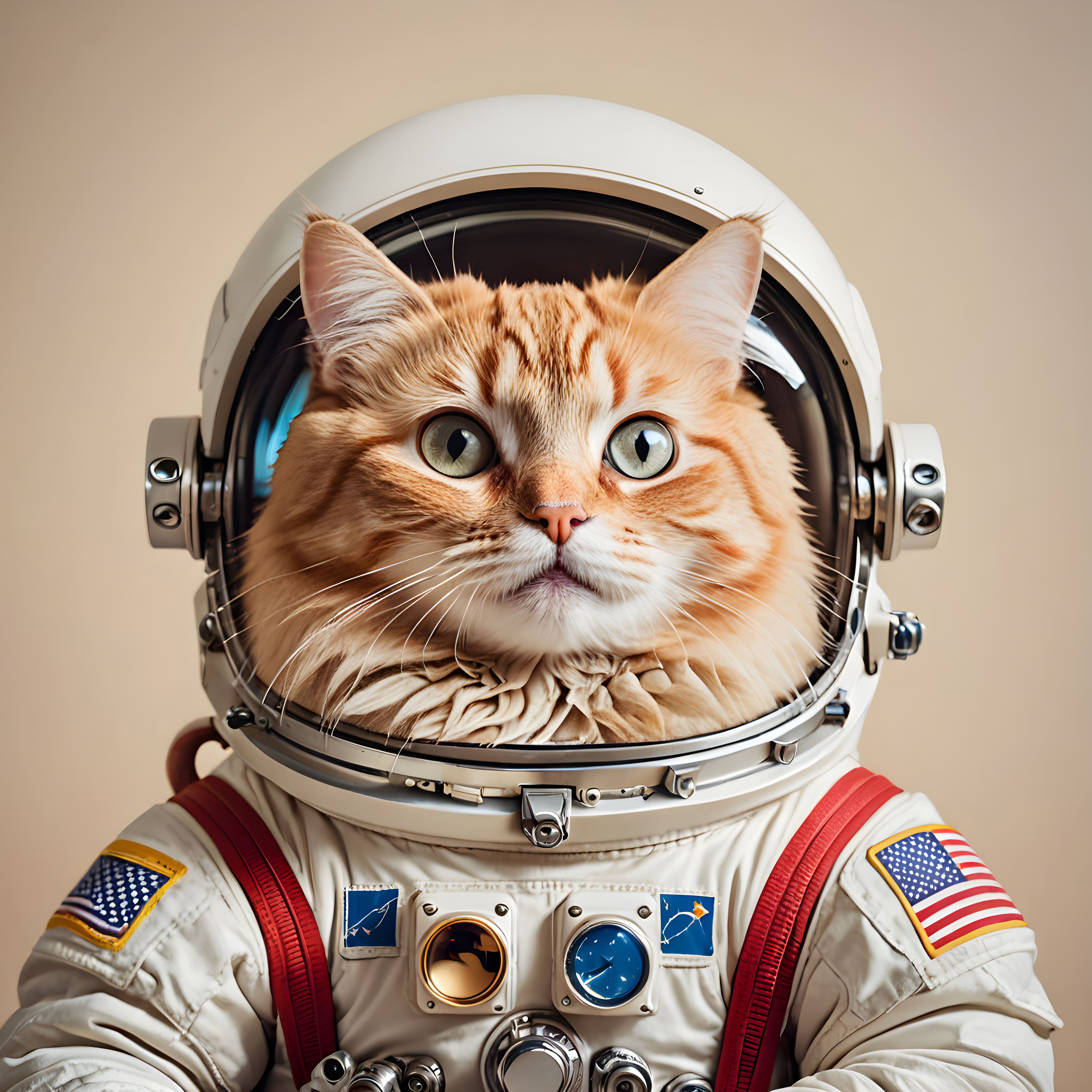 Astronaut Cat — Cartoon / Kawaii (Emotional)