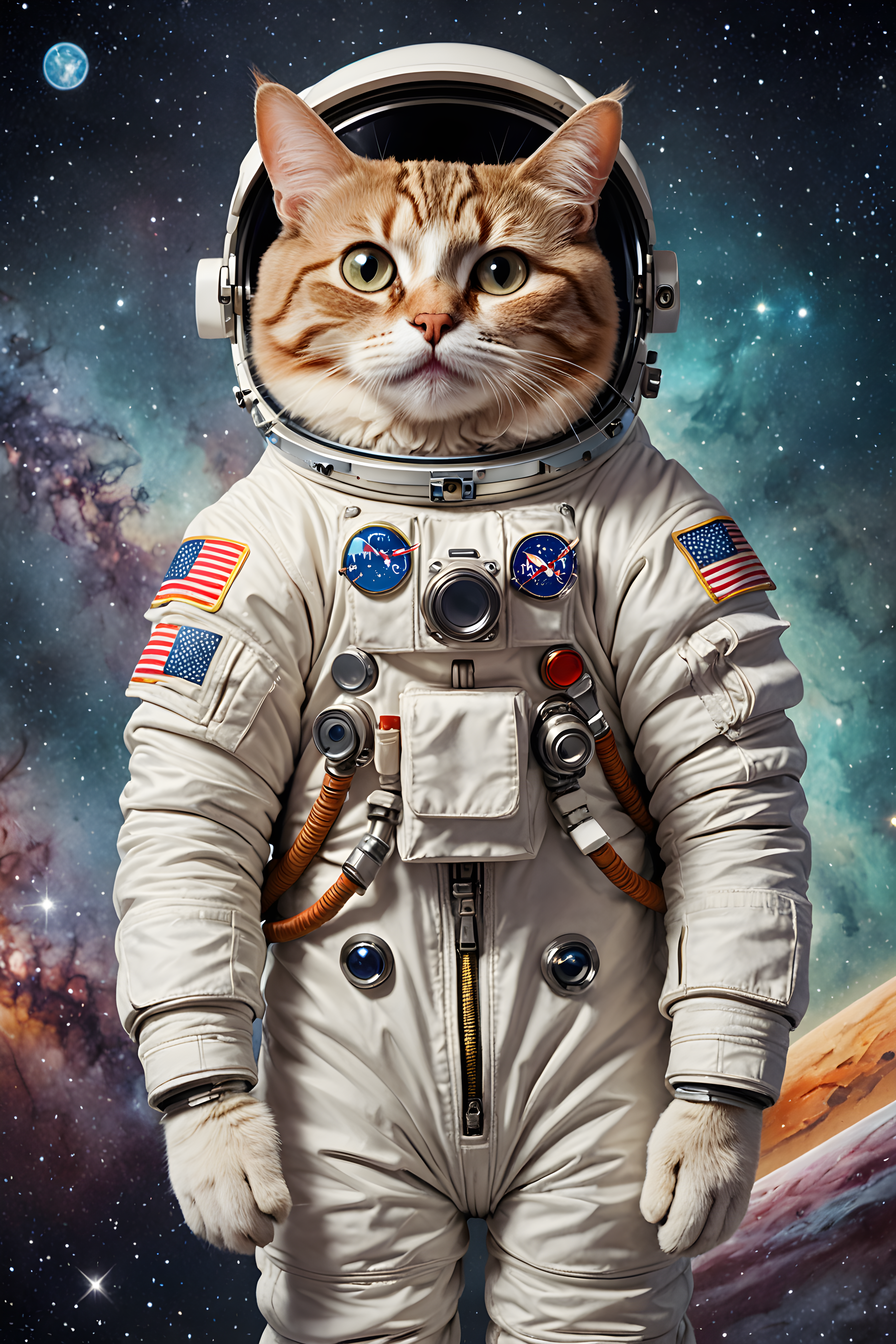 Astronaut Cat — Cartoon / Kawaii (Savage)