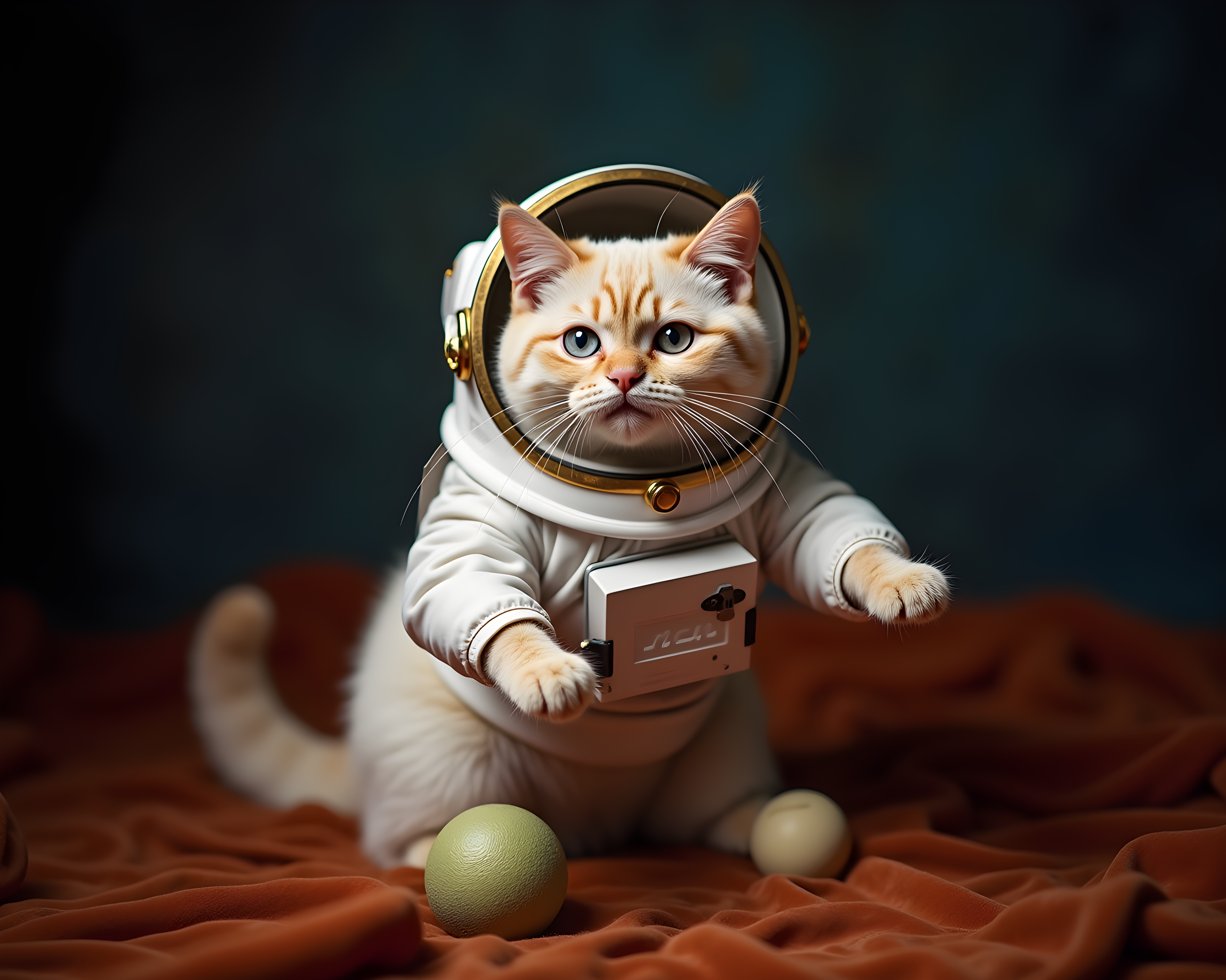 Astronaut Cat — Luxury (Playful)