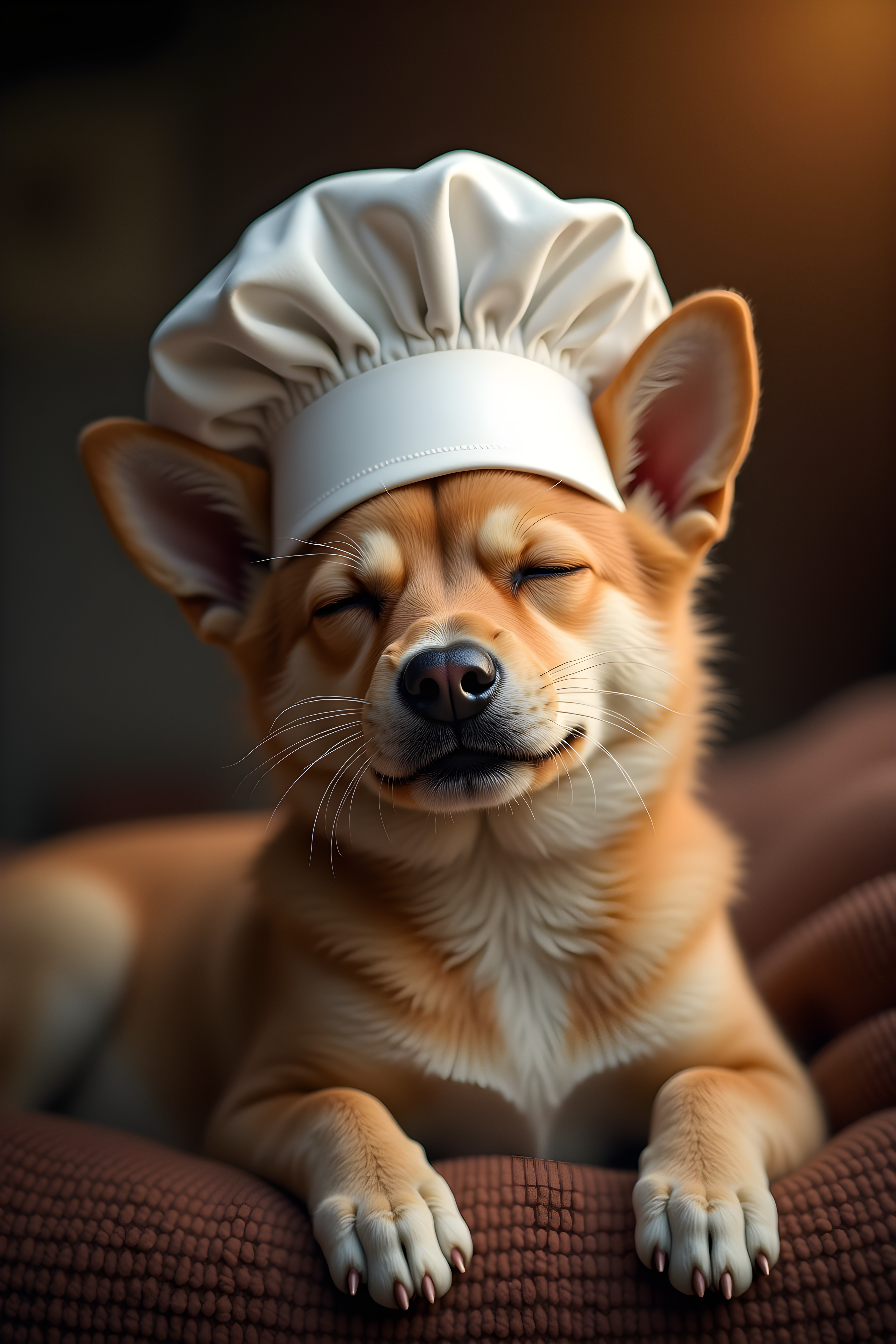 Chef Cat — Realistic (Sleepy)