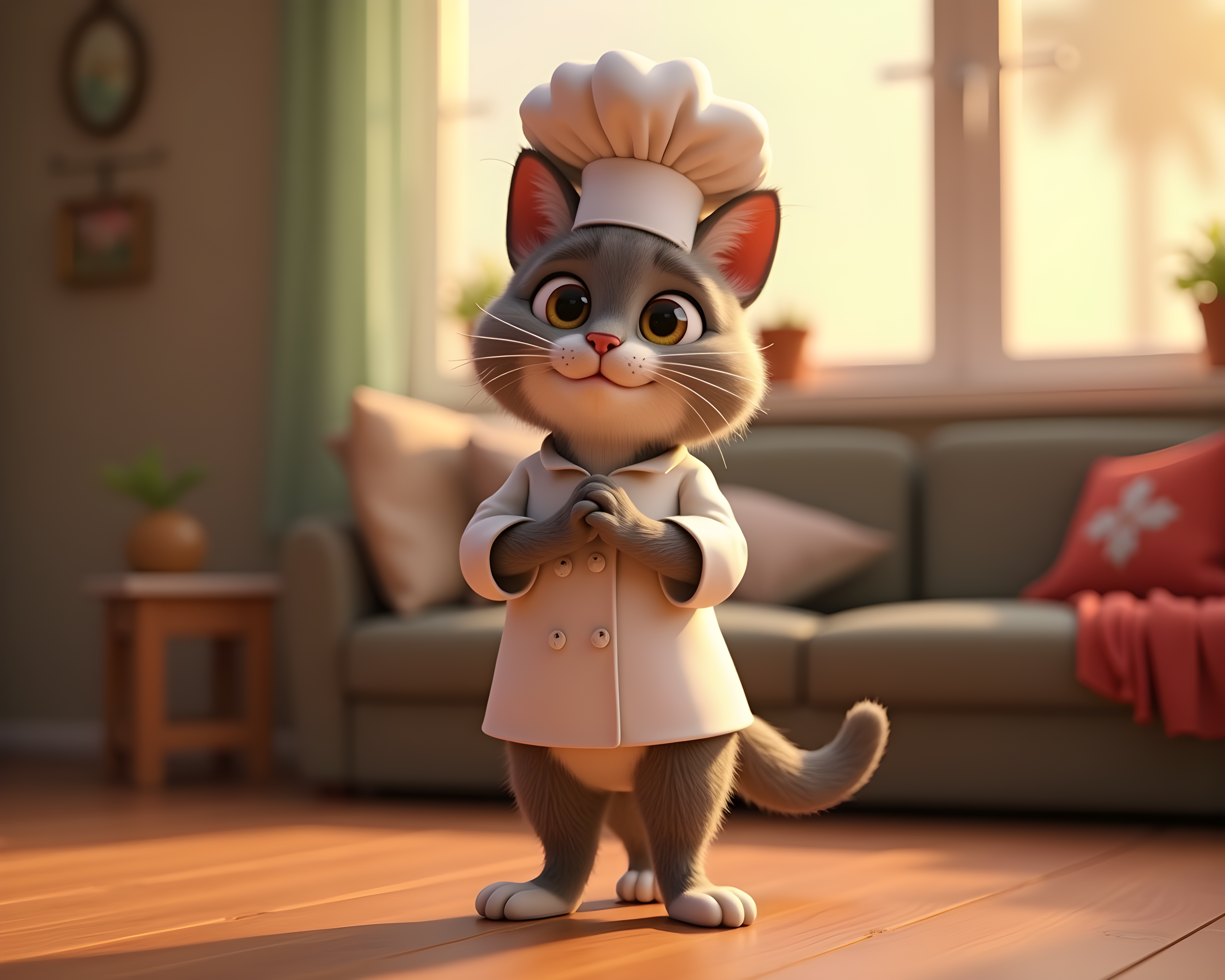 Chef Cat — 3D Render (Lifestyle)