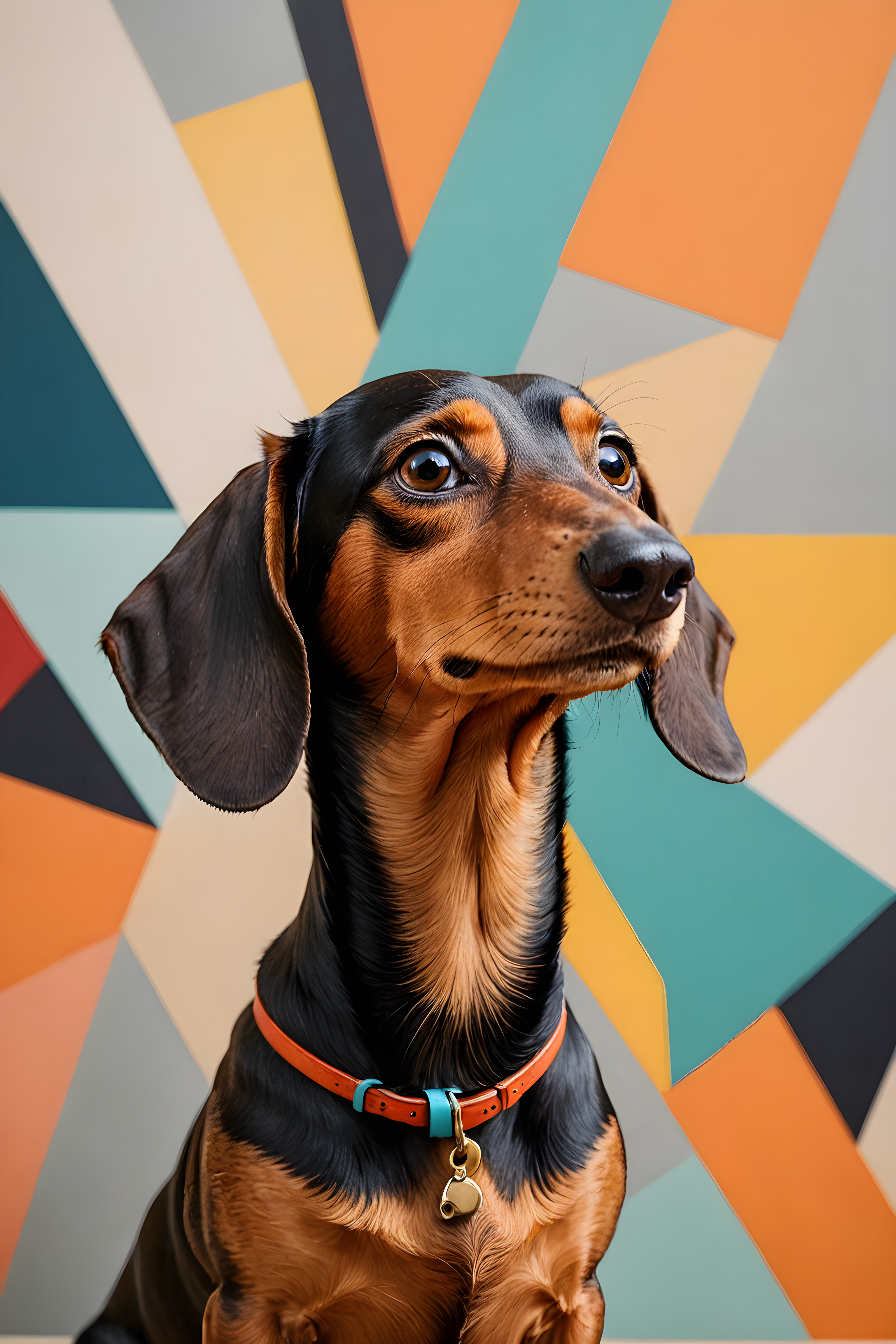 Detective Dachshund — Abstract (Aesthetic)